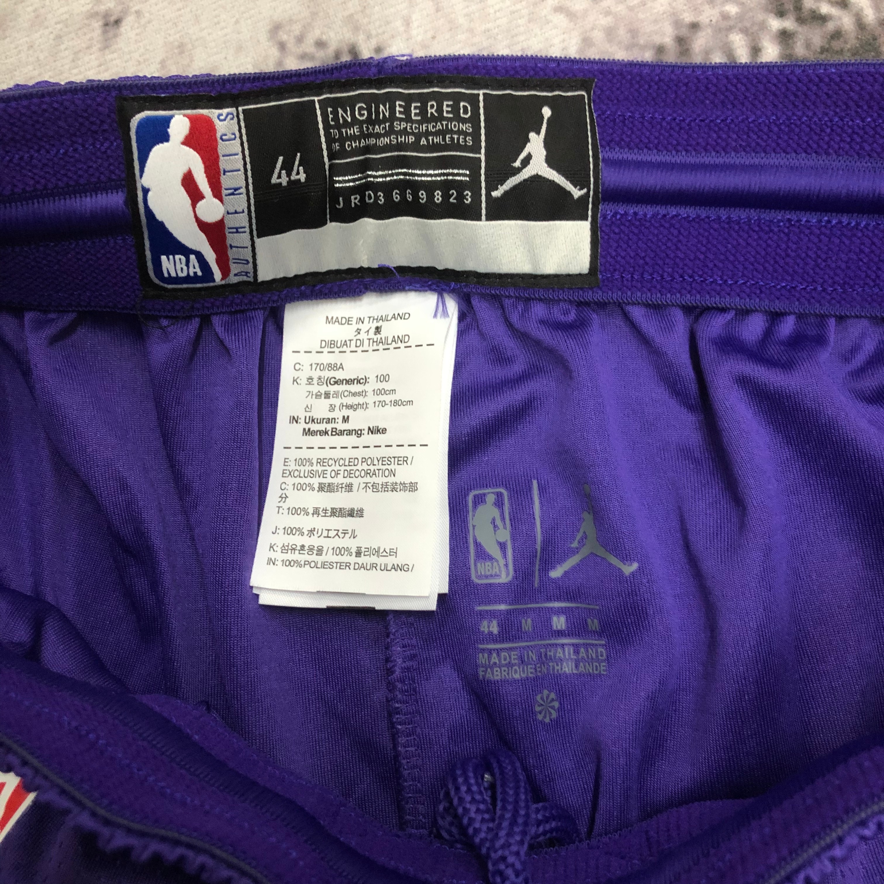 2023 Lakers Purple NBA Shorts/2023湖人队紫色NBA短裤