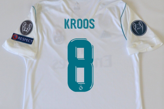 17-18 Real Madrid Home Long Sleeve Retro Jersey/17-18 皇马主场长袖