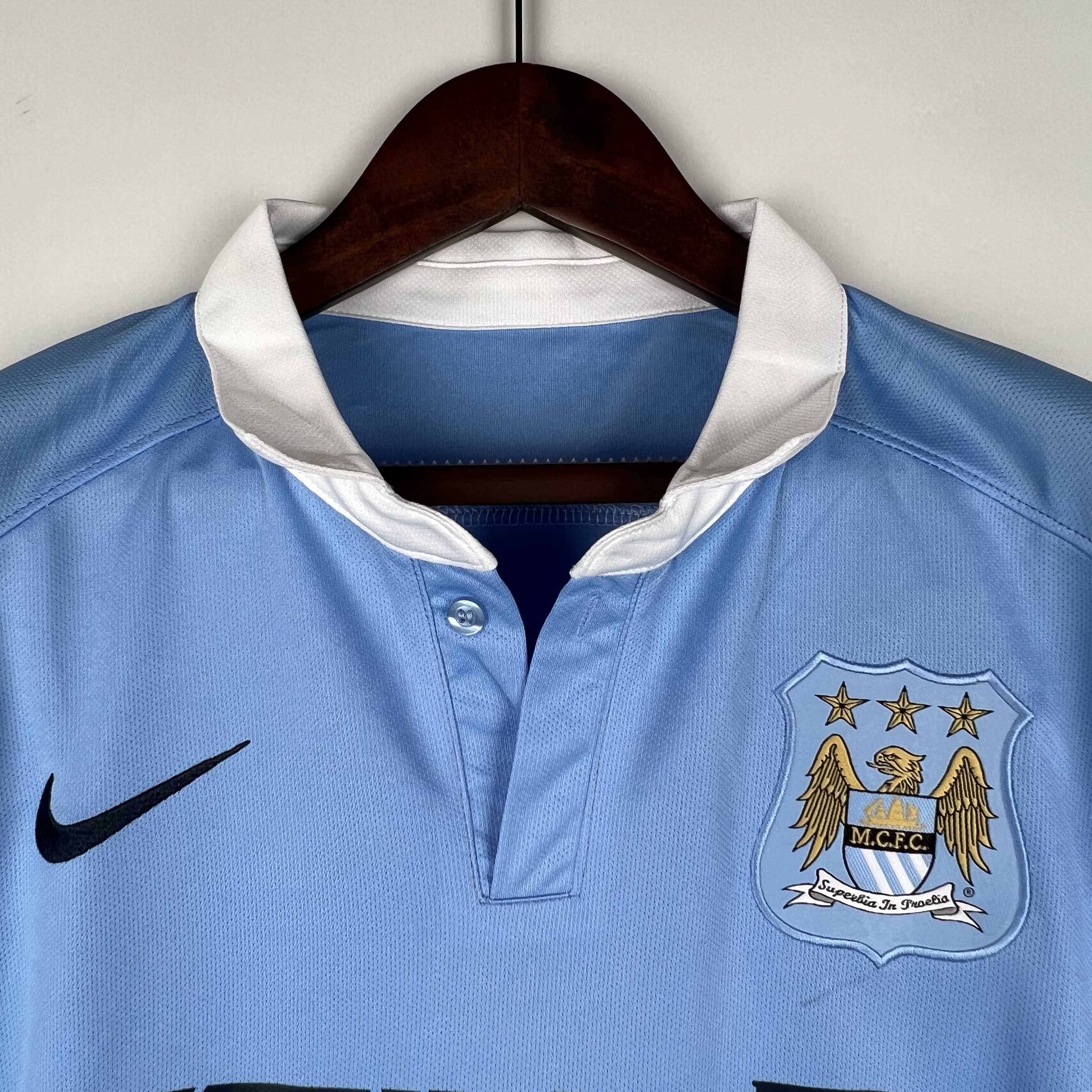 2015-16 Manchester City Home Retro Jersey/15-16 曼城主场