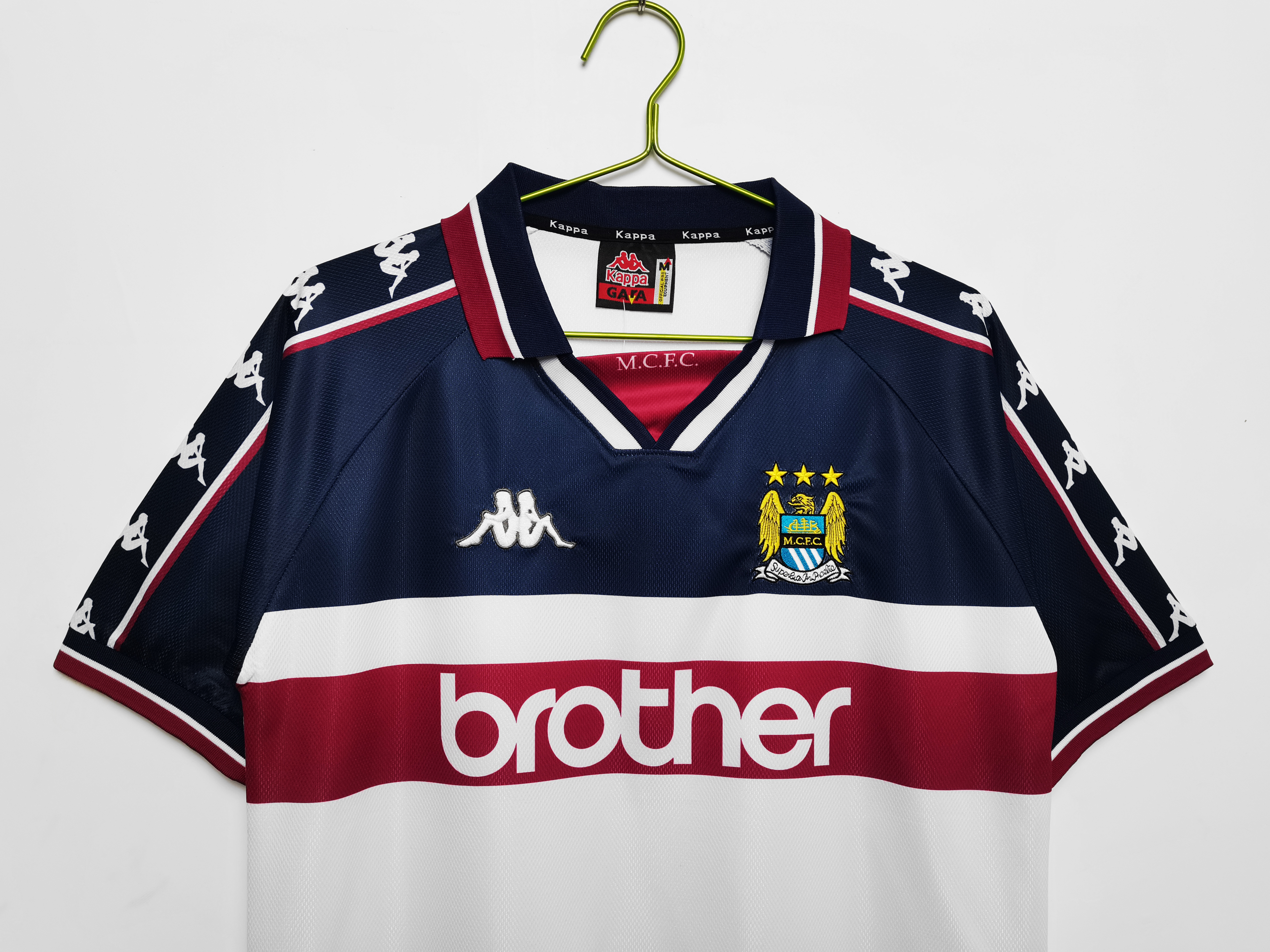1997-98 Manchester City Away Retro Jersey/97-98 曼城客场
