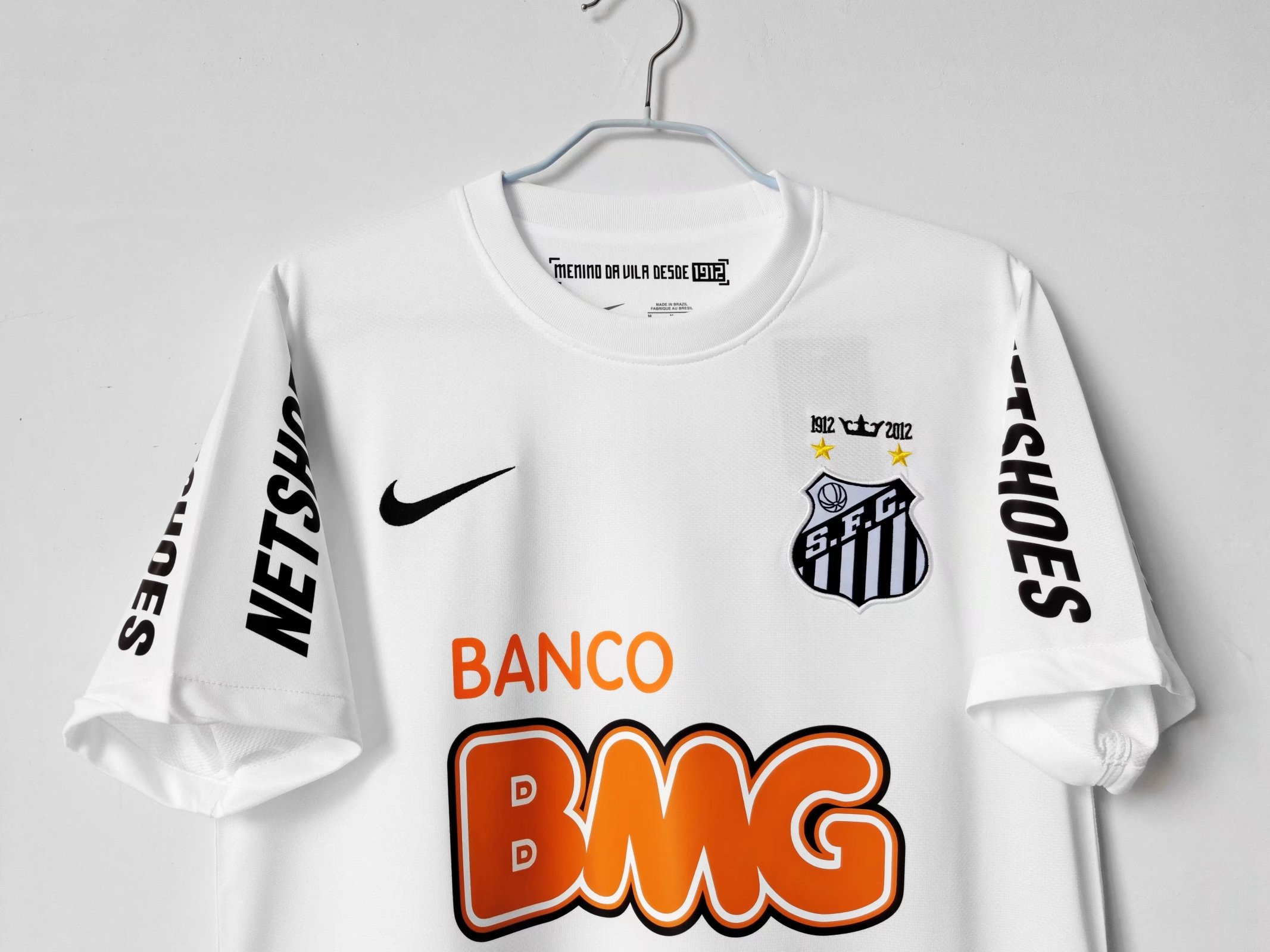 2013 Santos Home Retro Jersey/2013 桑托斯主场(无肩部广告款式)