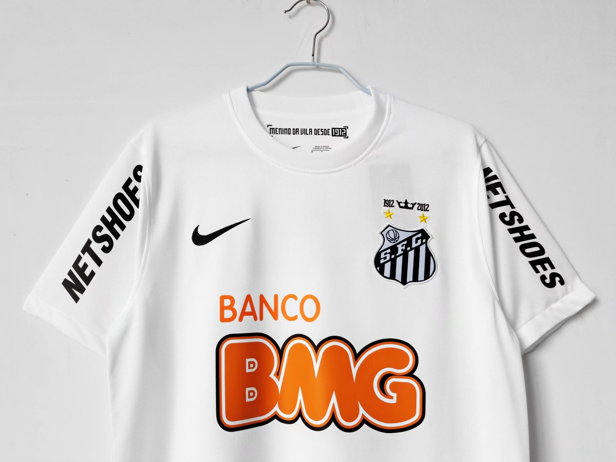 2013 Santos Home Retro Jersey/2013 桑托斯主场(无肩部广告款式)
