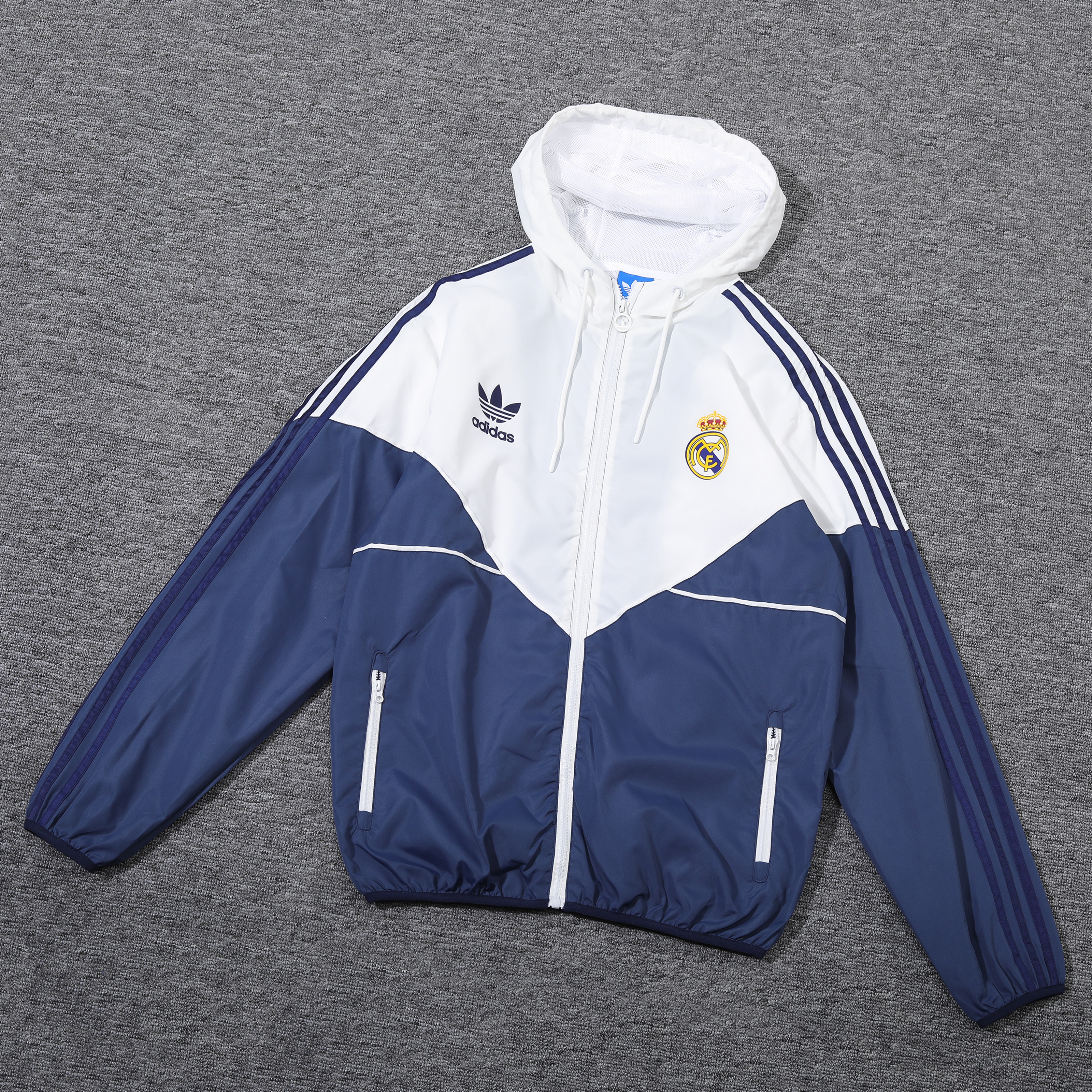 2023 Real Madrid Player Hooded Windbreaker S-XXL/2023皇马白色球员版防风衣