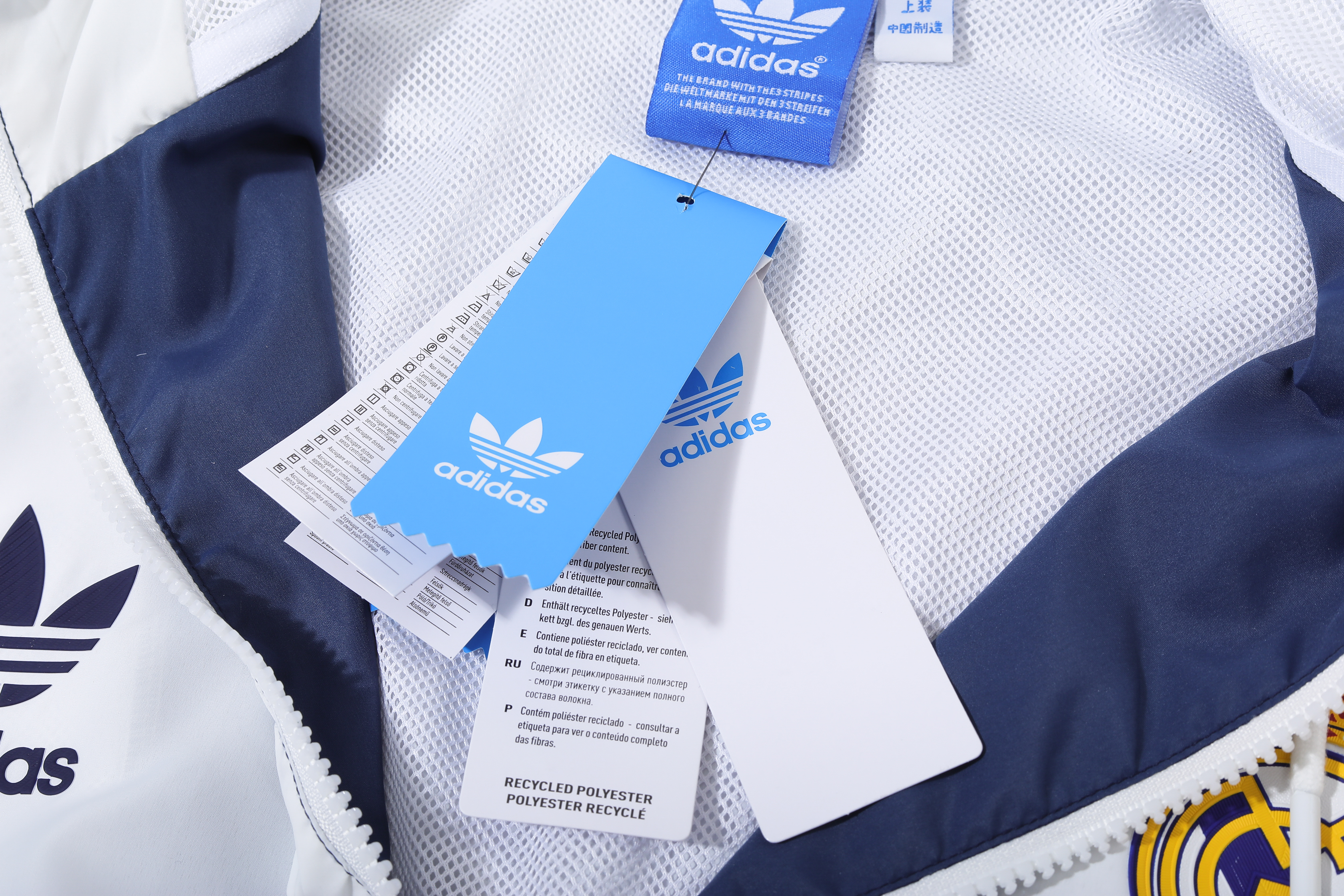 2023 Real Madrid Player Hooded Windbreaker S-XXL/2023皇马白色球员版防风衣