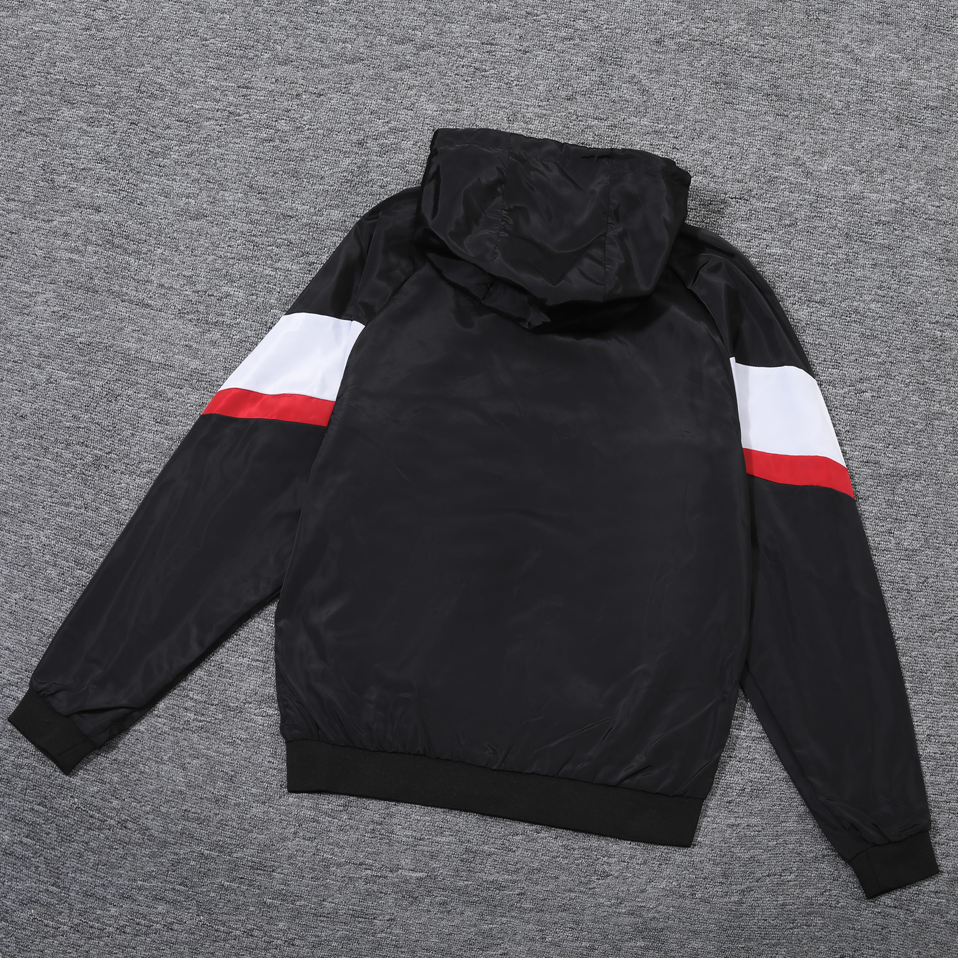 2023 PSG Player Hooded Windbreaker S-XXL/2023巴黎黑色球员版防风衣