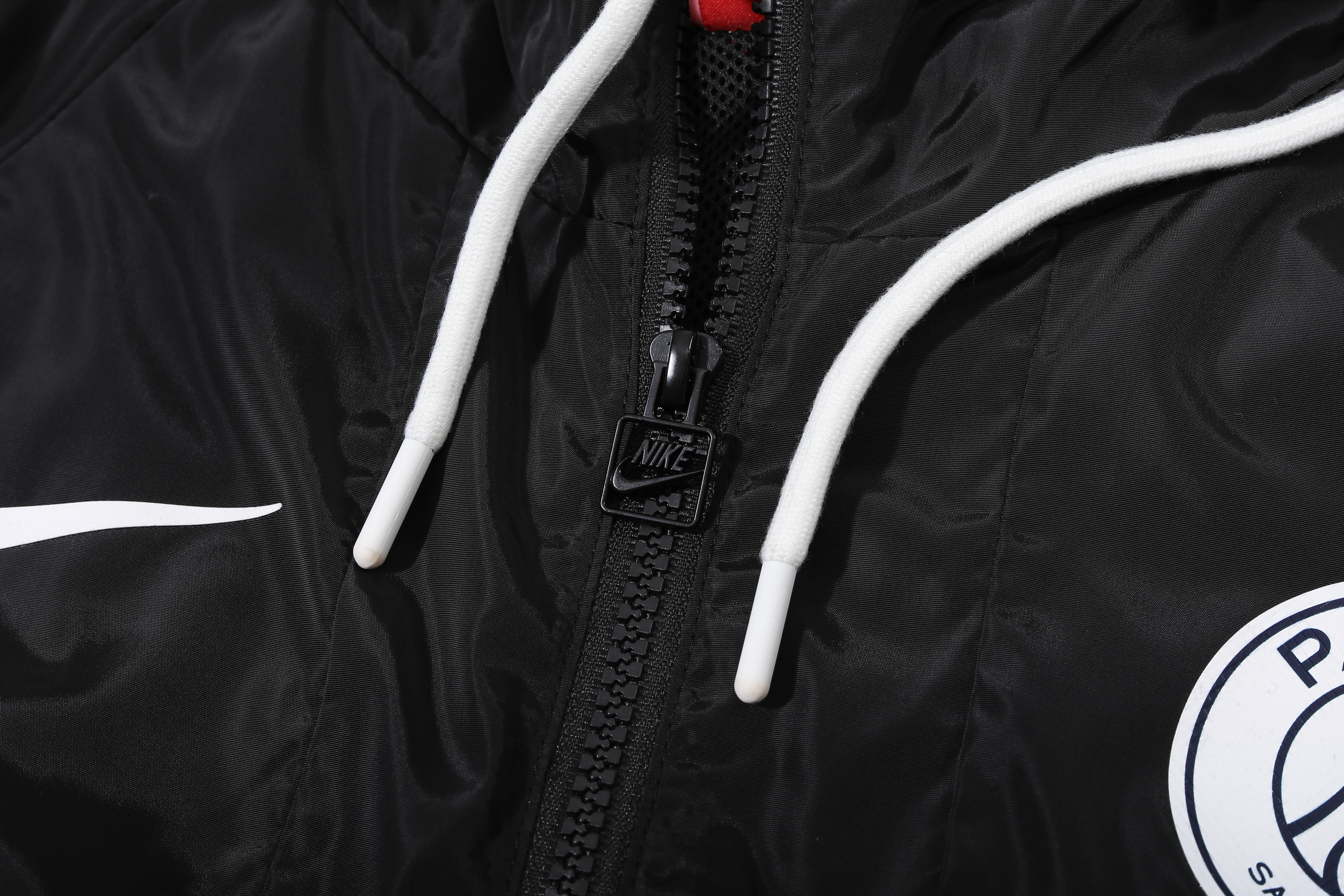 2023 PSG Player Hooded Windbreaker S-XXL/2023巴黎黑色球员版防风衣