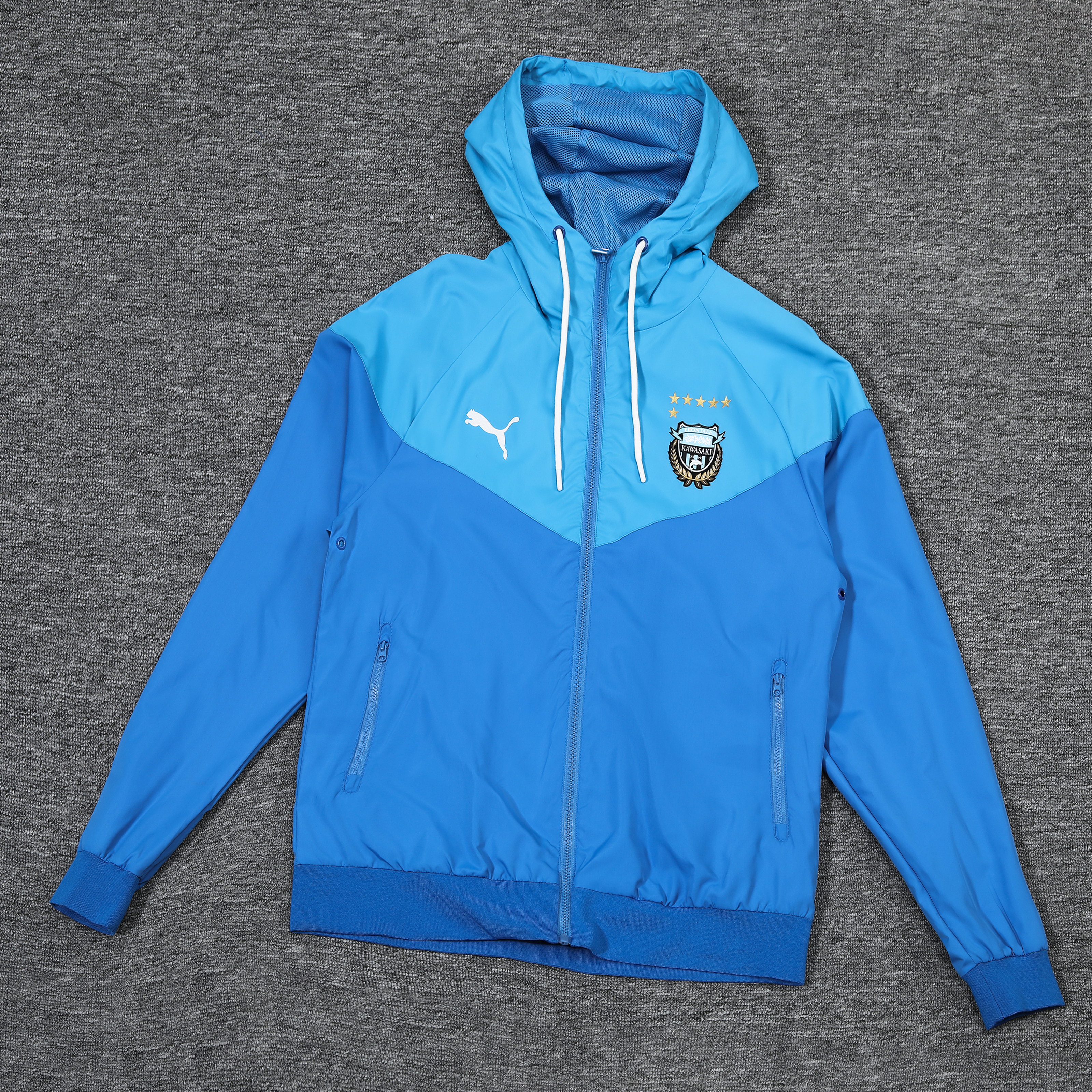 2023 Kawasaki Frontale Player Hooded Windbreaker S-XXL/2023川崎前锋球员版防风衣