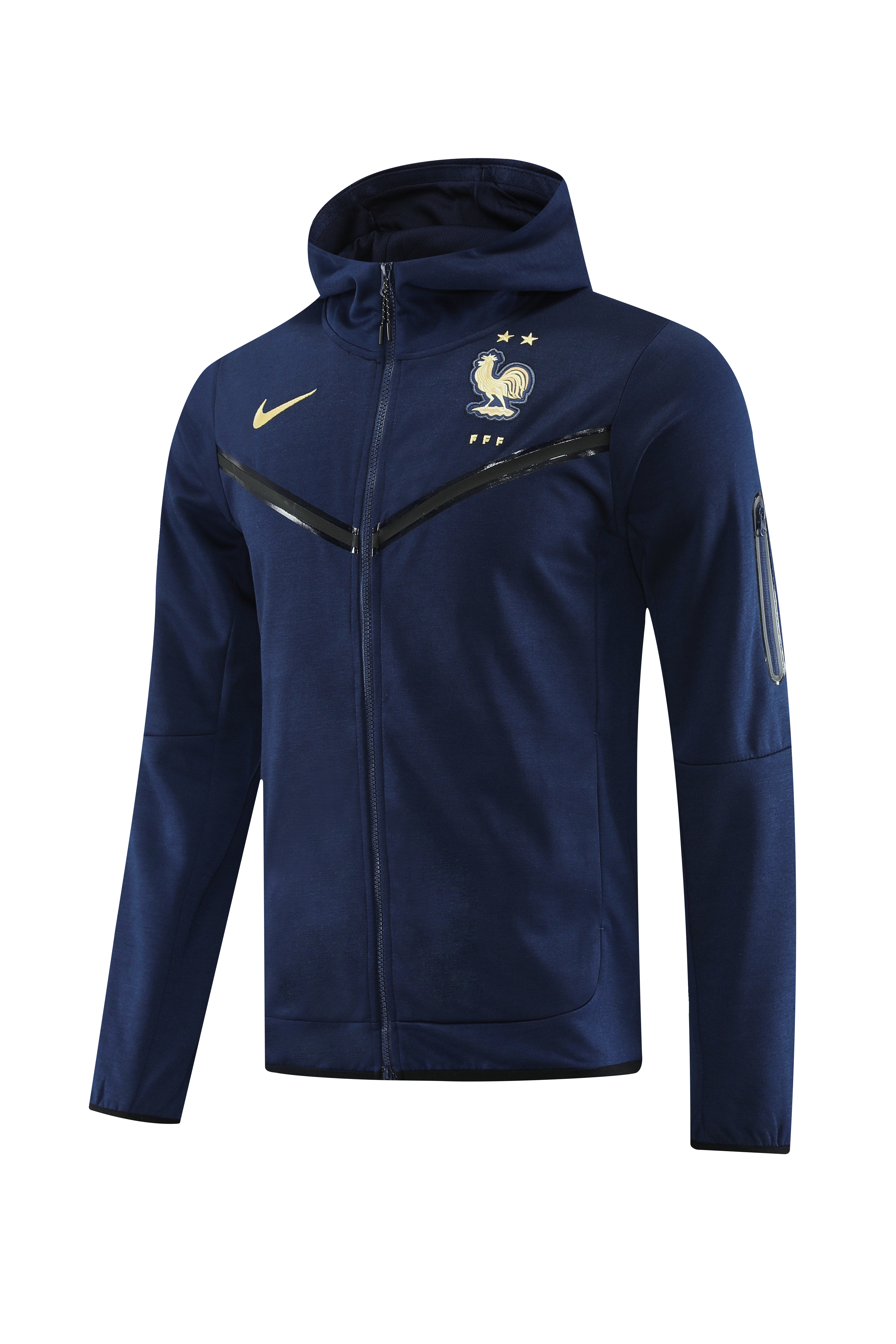 2023 France Jacket Hooded Tracksuit /23法国02宝蓝夹克帽衫套装