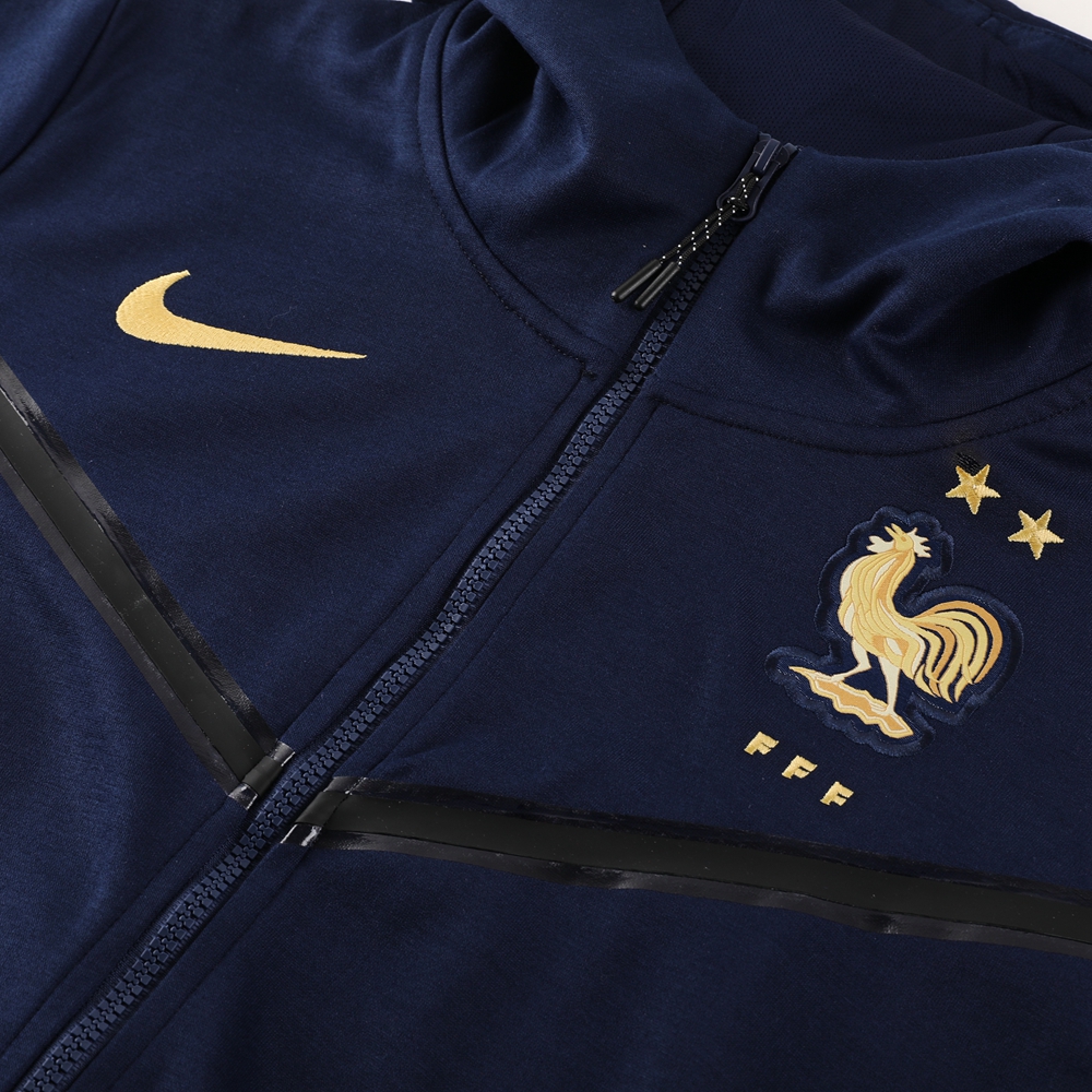 2023 France Jacket Hooded Tracksuit /23法国02宝蓝夹克帽衫套装
