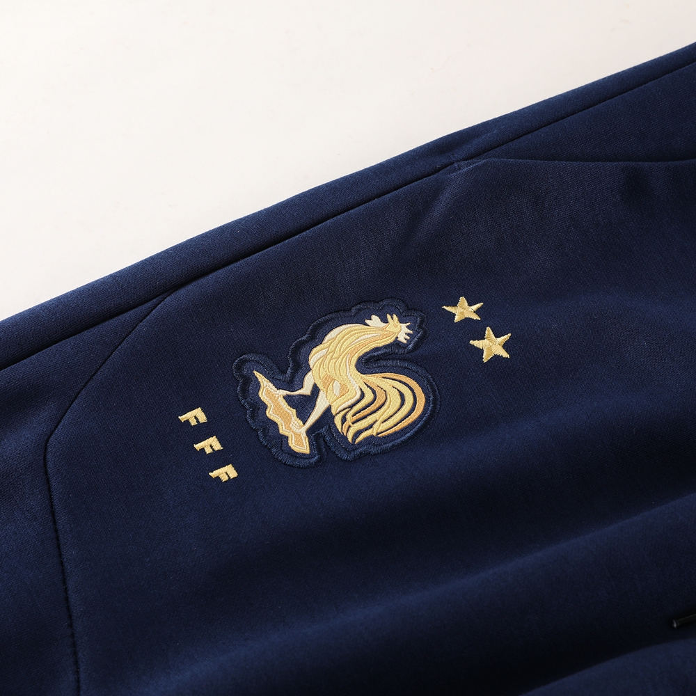 2023 France Jacket Hooded Tracksuit /23法国02宝蓝夹克帽衫套装