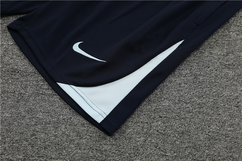 2024 France Short Sleeve Training Suit/2024法国浅兰色短袖训练服