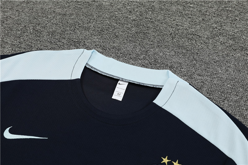 24-25 France Short Sleeve Training Suit/24-25短袖训练服法国宝蓝色