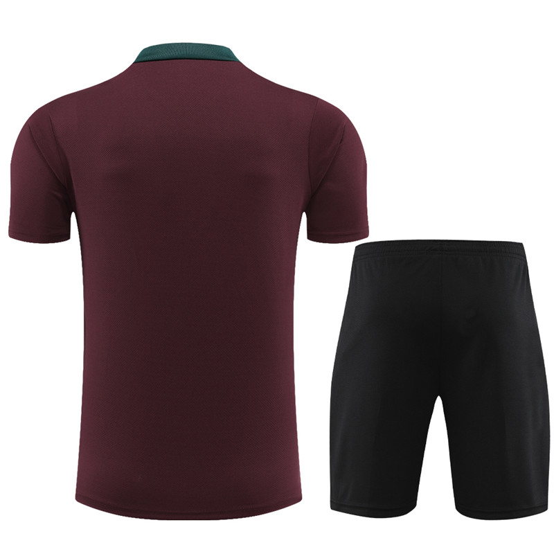 24-25 PSG Short Sleeve Training Suit/24-25短袖训练服PSG枣红色