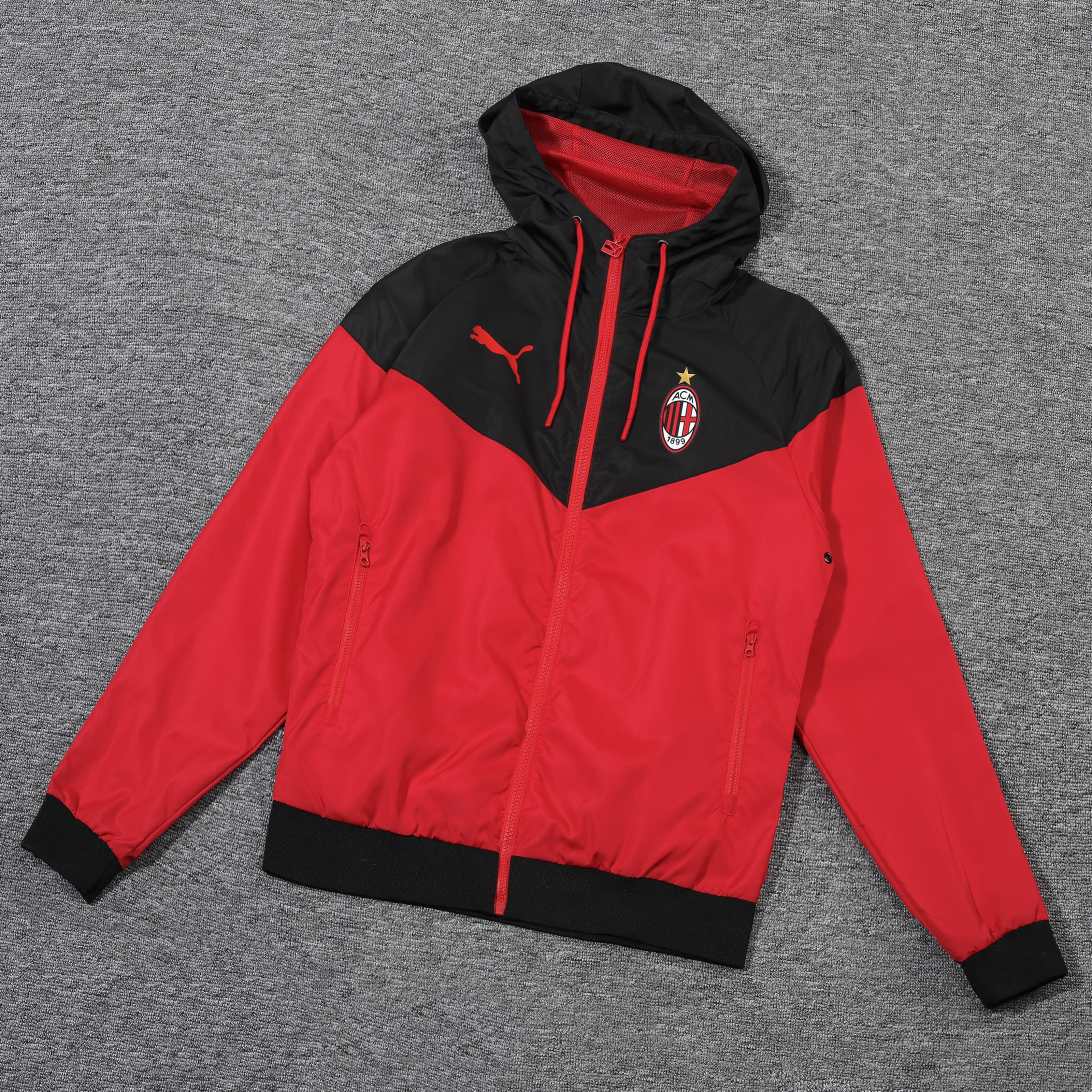2023 AC Milan Player Hooded Windbreaker S-XXL/2023AC米兰球员版风衣