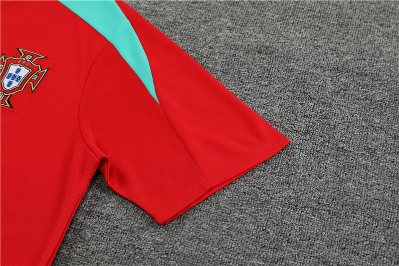 24-25 Portugal Short Sleeve Training Suit/24-25短袖训练服葡萄牙红色
