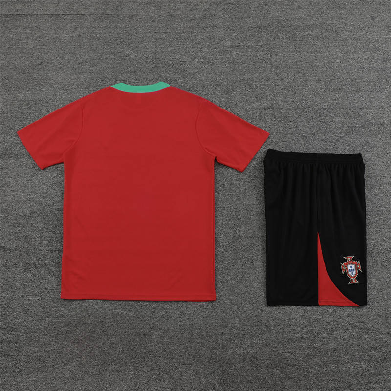24-25 Portugal Short Sleeve Training Suit/24-25短袖训练服葡萄牙红色