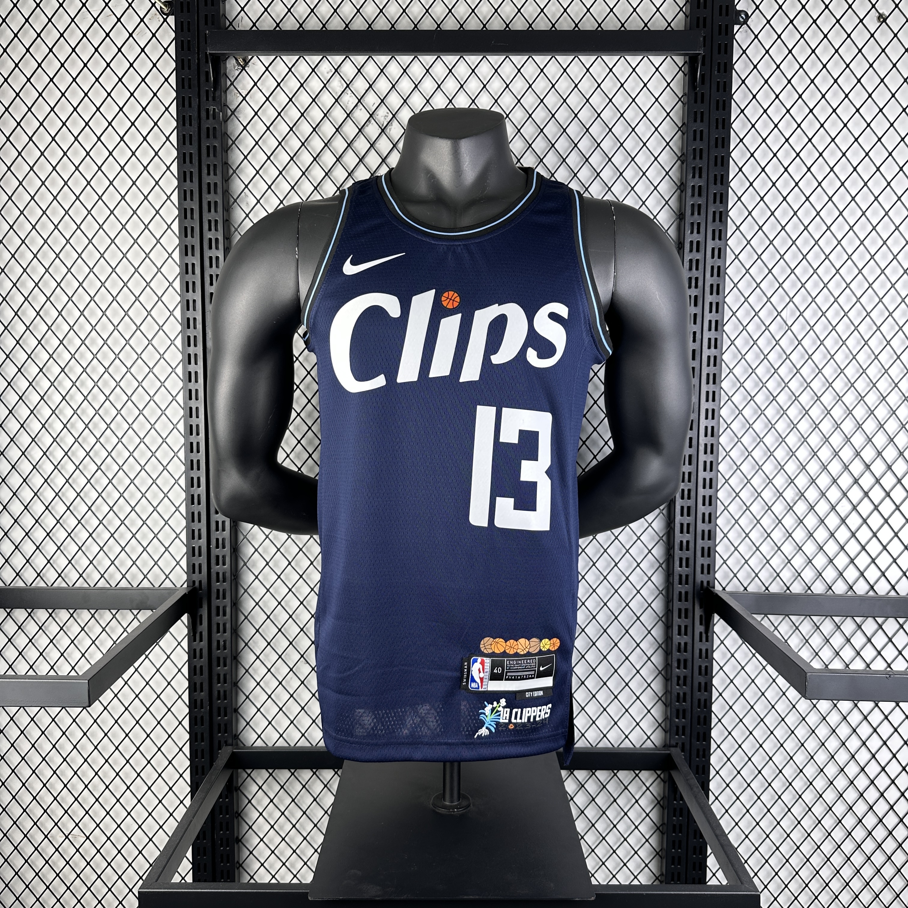 23-24 LA Clippers City Edition Paul George #13 Swingman NBA Jersey/24赛季快船队城市版13号乔治