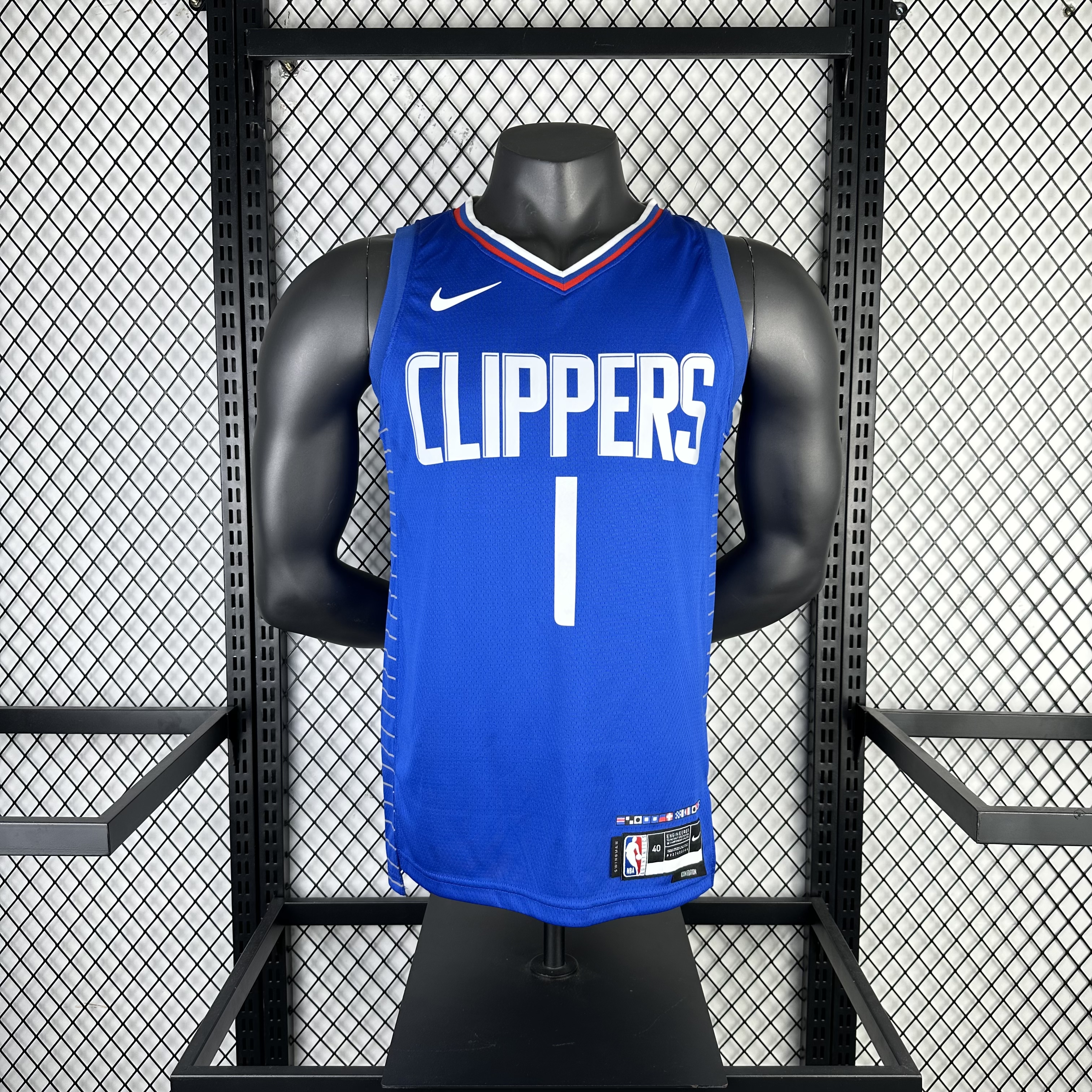 23-24 LA Clippers Away James Harden #1 Swingman NBA Jersey/23赛季快船队客场蓝色1号哈登
