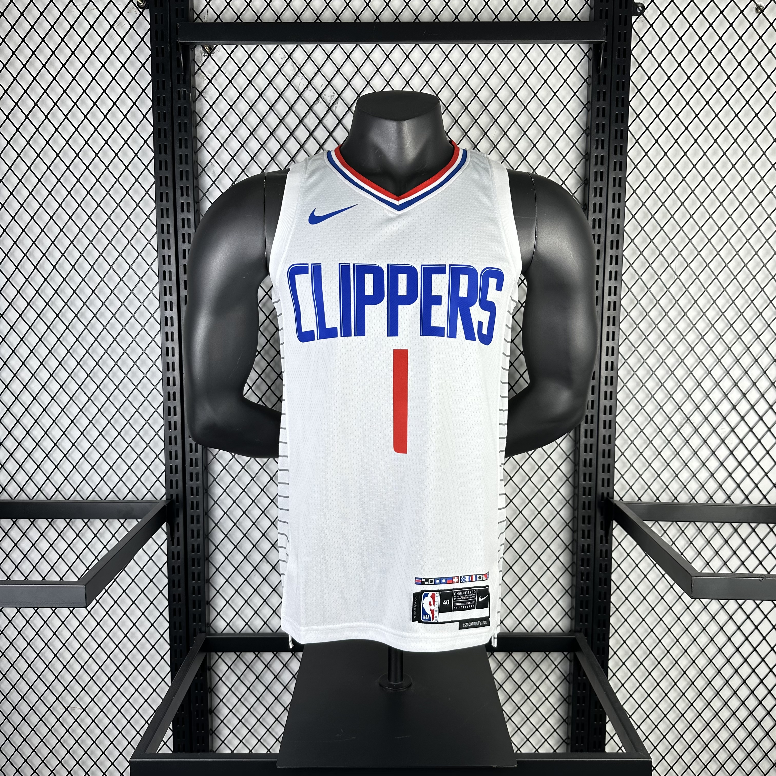 23-24 LA Clippers Home James Harden #1 Swingman NBA Jersey/23赛季快船队主场白色1号哈登
