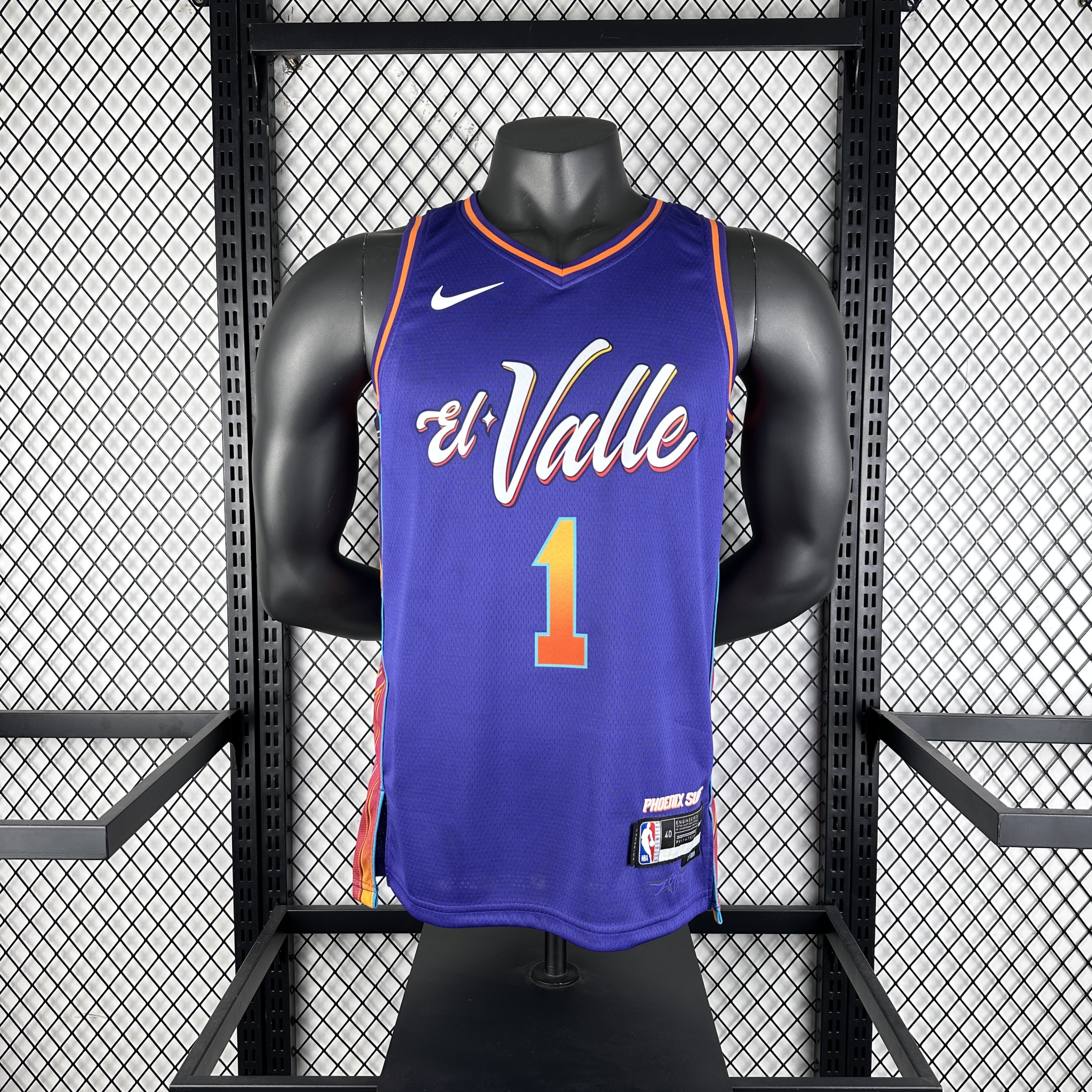 23-24 Phoenix Suns City Edition Booker #1 NBA Swingman Jersey/24赛季太阳队城市版1号布克