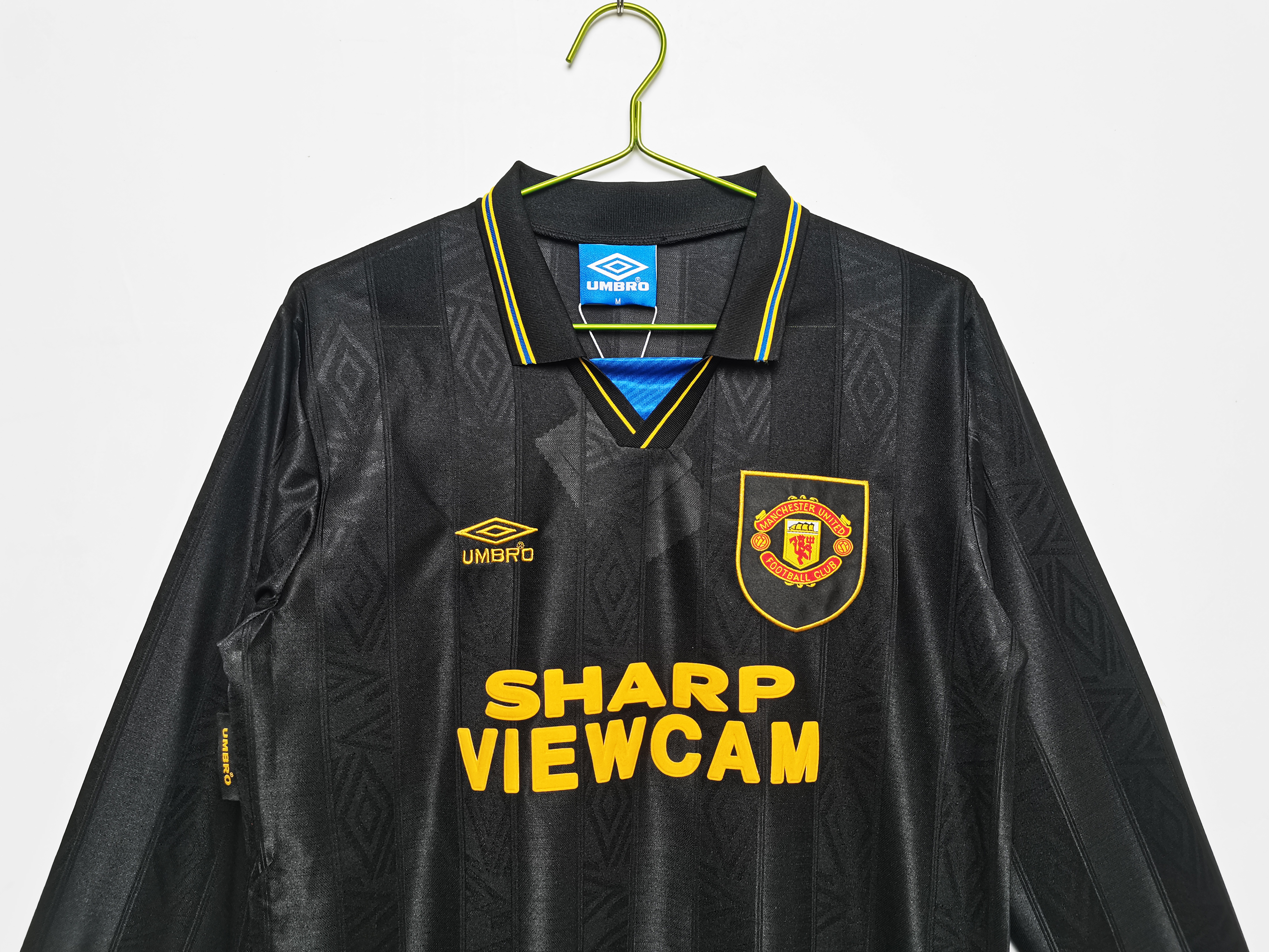 1993-94 Manchester United Away Long Sleeve Retro Jersey/93-94曼联客场长袖