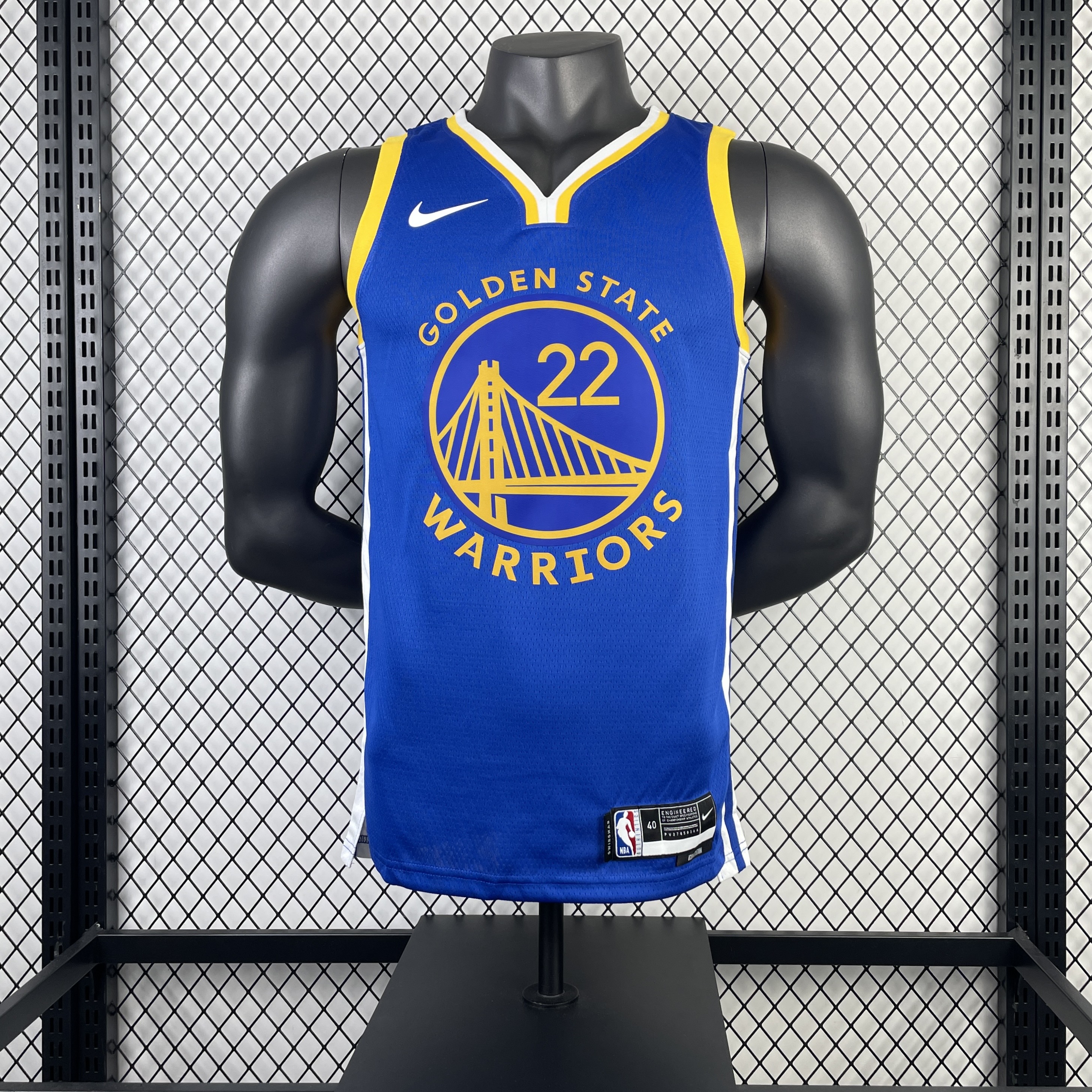 2023 Warriors Away WIGGINS #22 NBA Swingman Jersey/23赛季勇士队客场蓝色22号维金斯