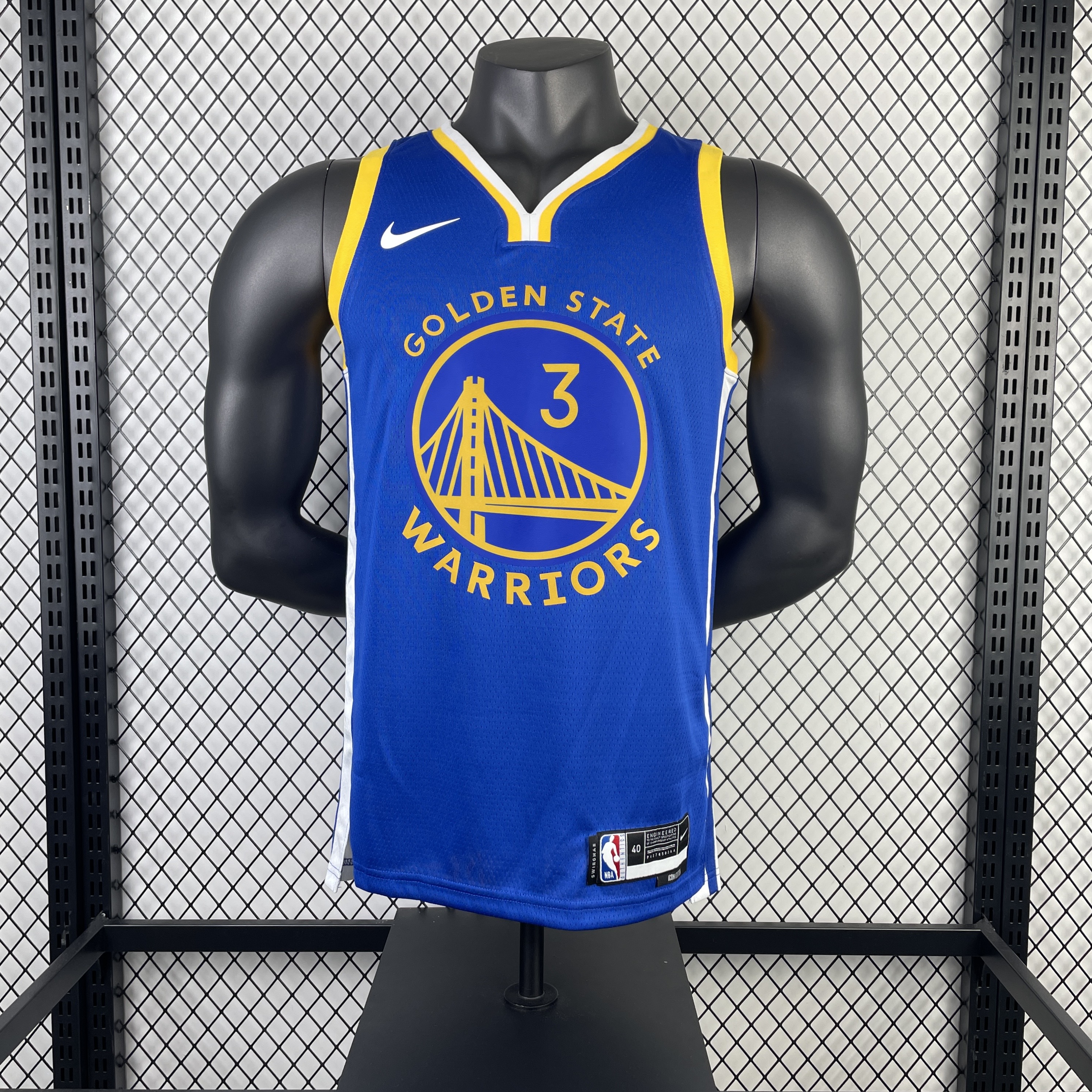 2023 Warriors Away POOLE #3 NBA Swingman Jersey/23赛季勇士队客场蓝色3号普尔