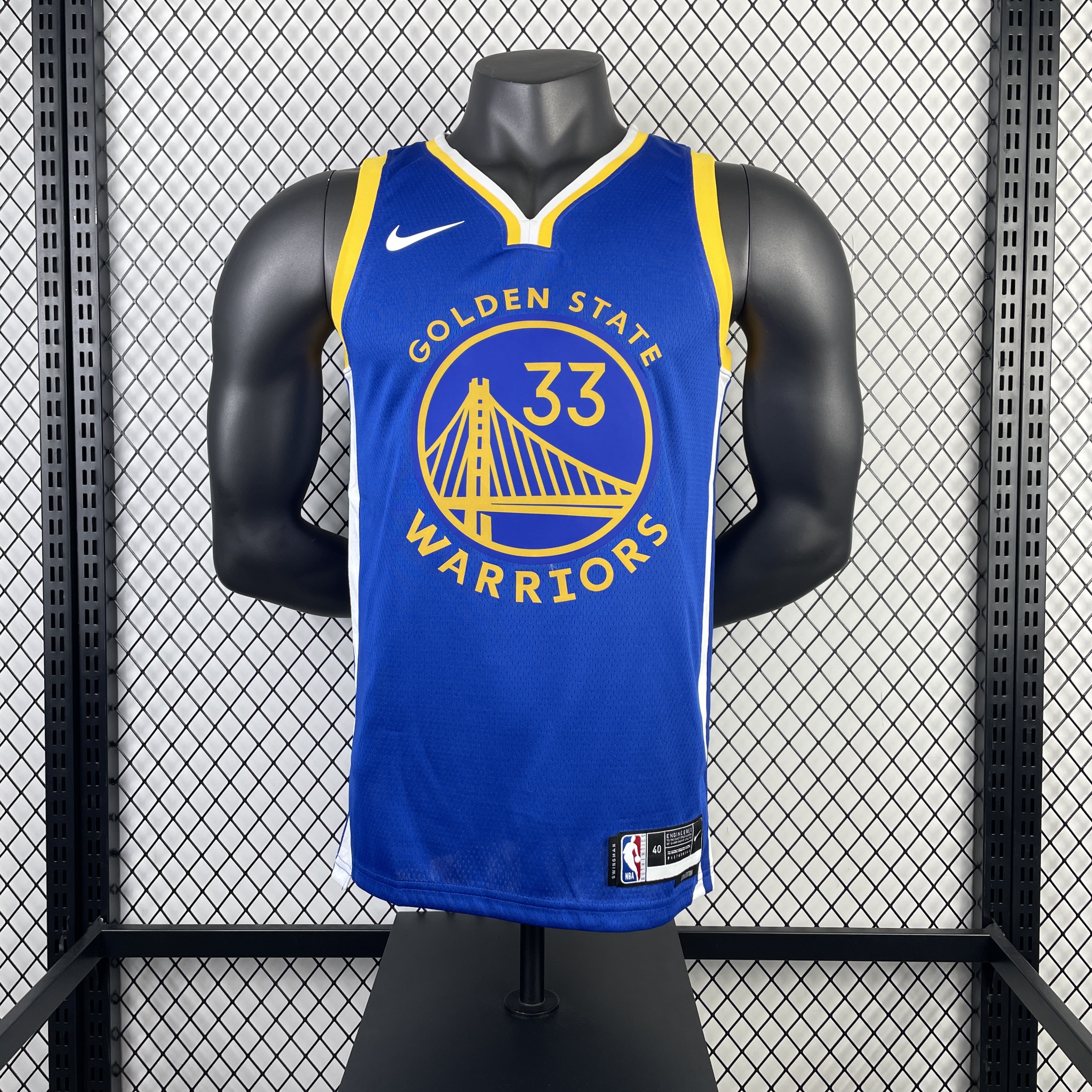 2023 Warriors Away WISEMAN #33 NBA Swingman Jersey/23赛季勇士队客场蓝色33号怀斯曼