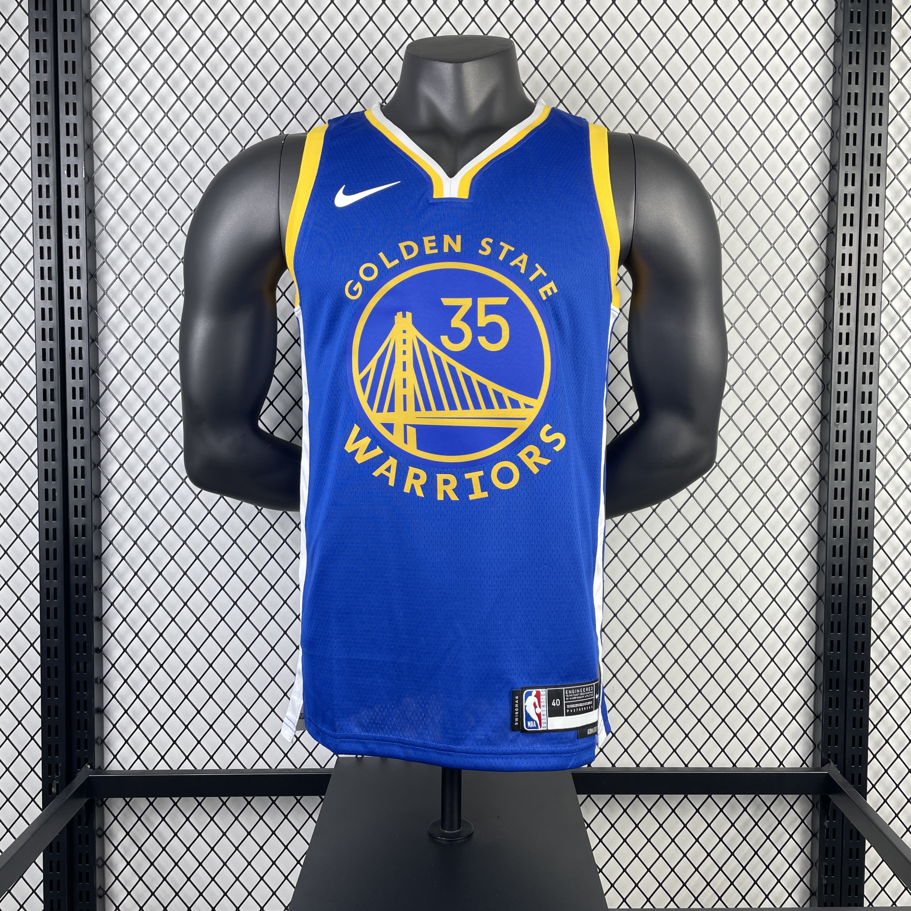 2023 Warriors Away DURANT #35 NBA Swingman Jersey/23赛季勇士队客场蓝色35号杜兰特