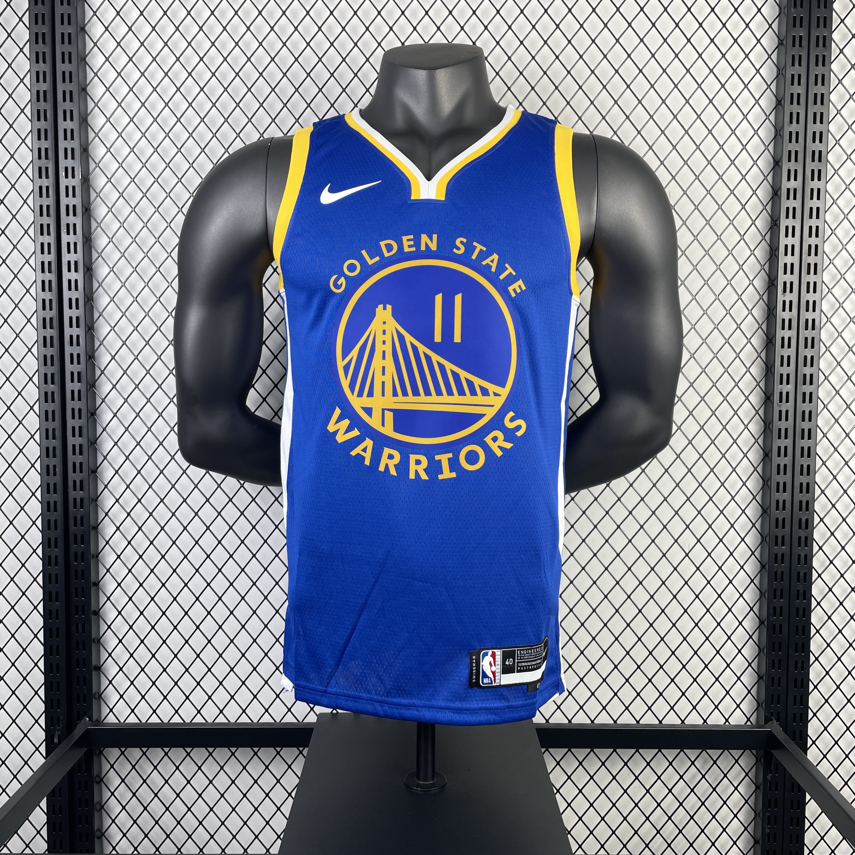 2023 Warriors Away THOMPSON #11 NBA Swingman Jersey/23赛季勇士队客场蓝色11号汤普森