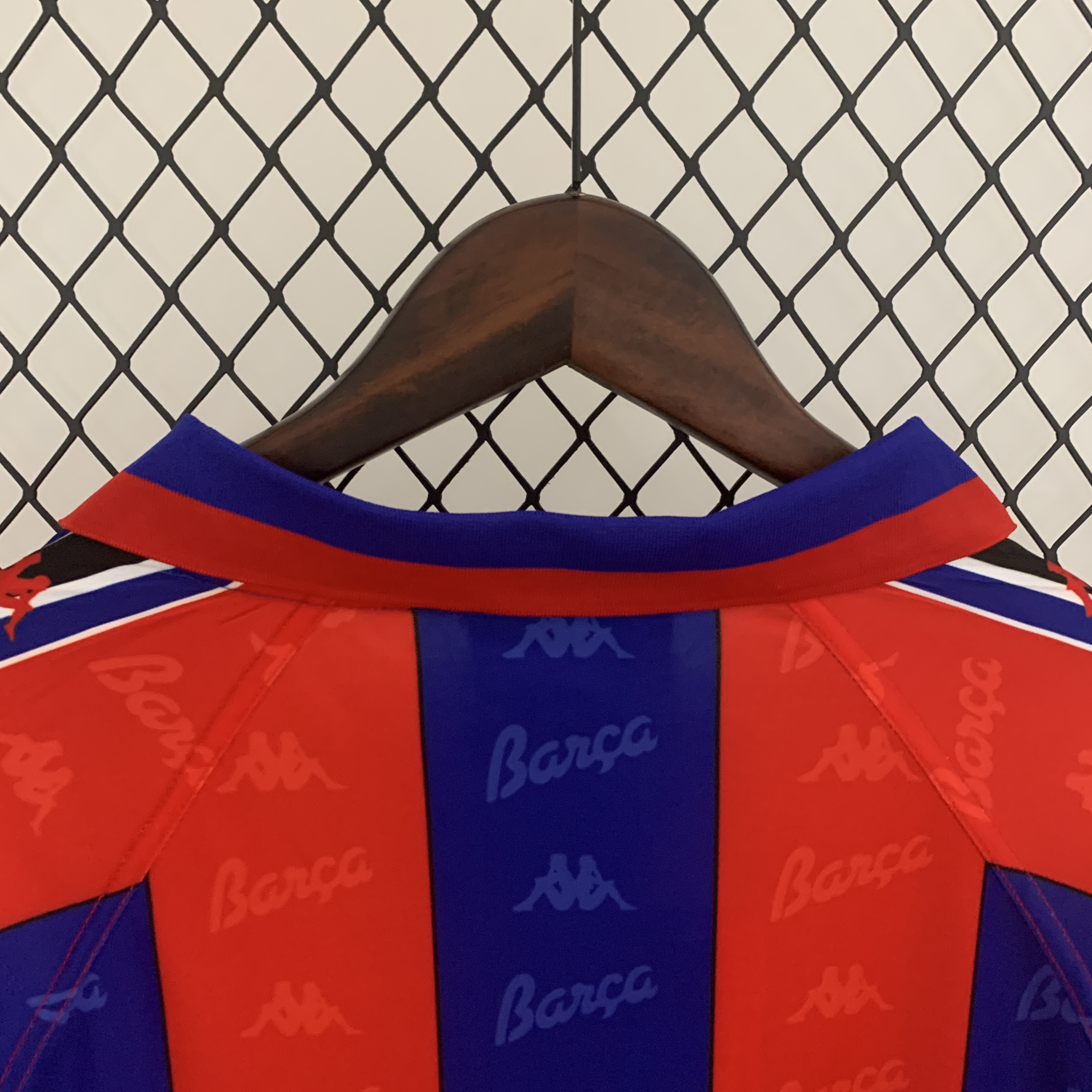 1996-97 Barcelona Home Long Sleeve Retro Jersey/96-97巴萨主场长袖