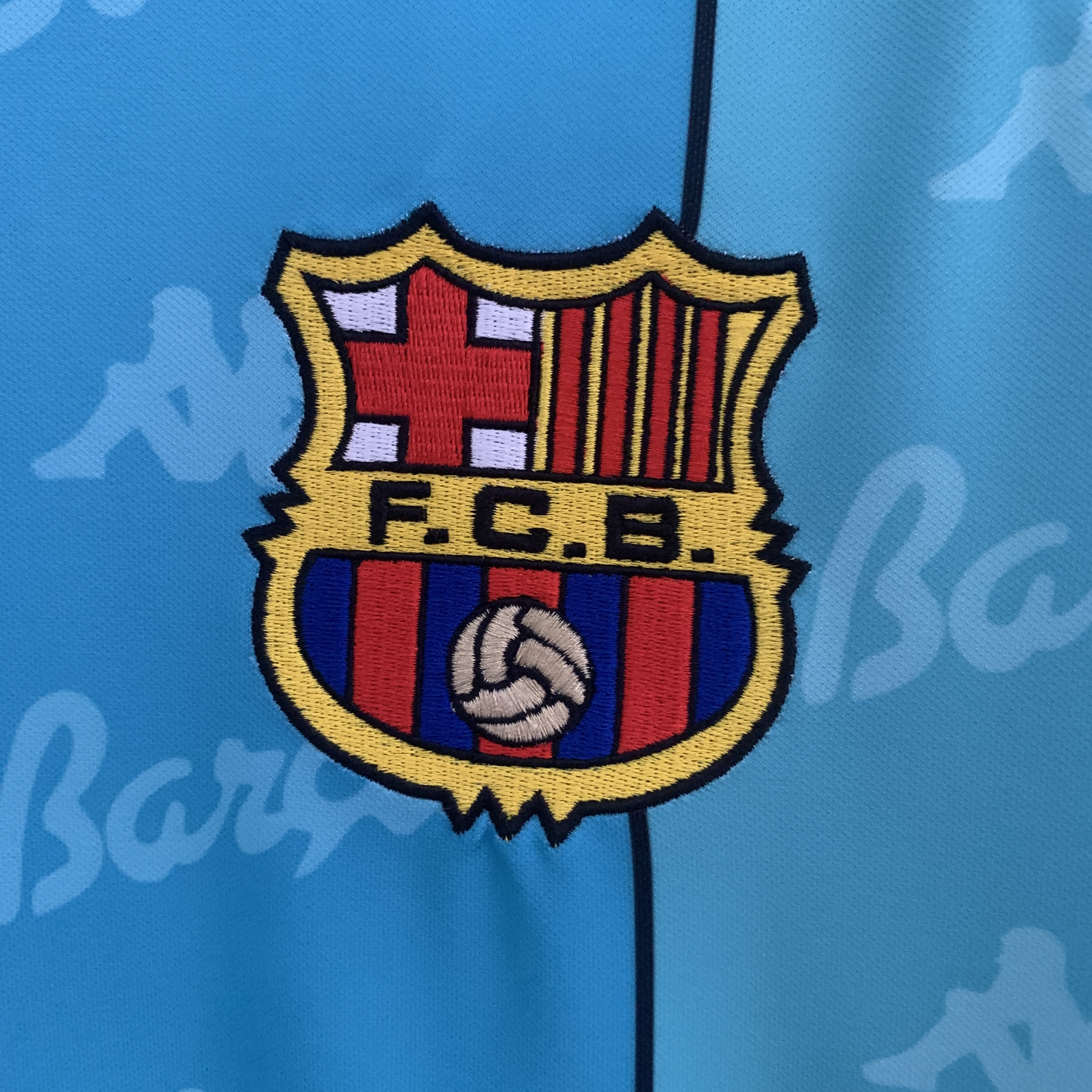 1996-97 Barcelona Away Long Sleeve Retro Jersey/96-97巴萨客场长袖