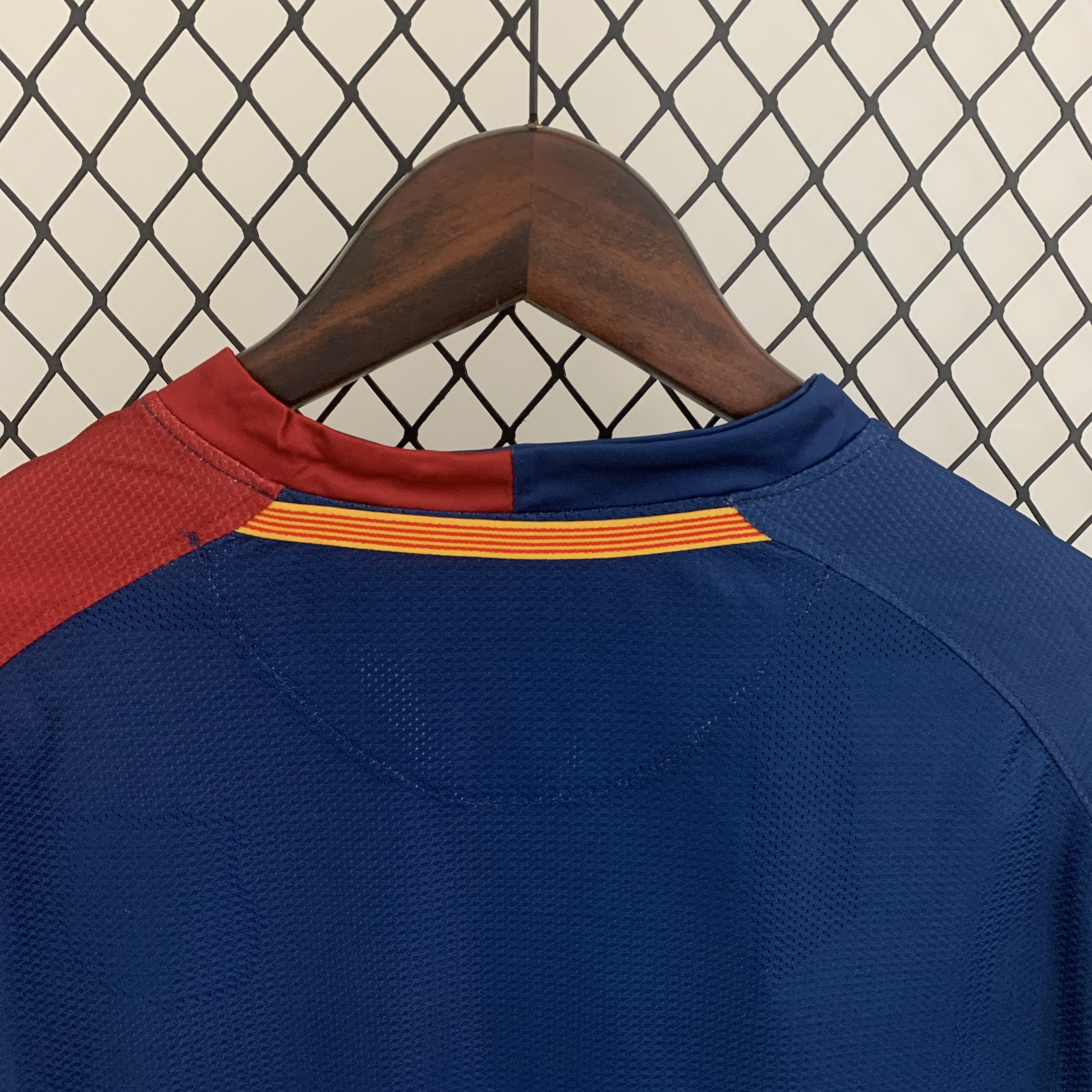 2008-09 Barcelona Champions League Home Long Sleeve Retro Jersey/08-09巴萨欧冠主场长袖