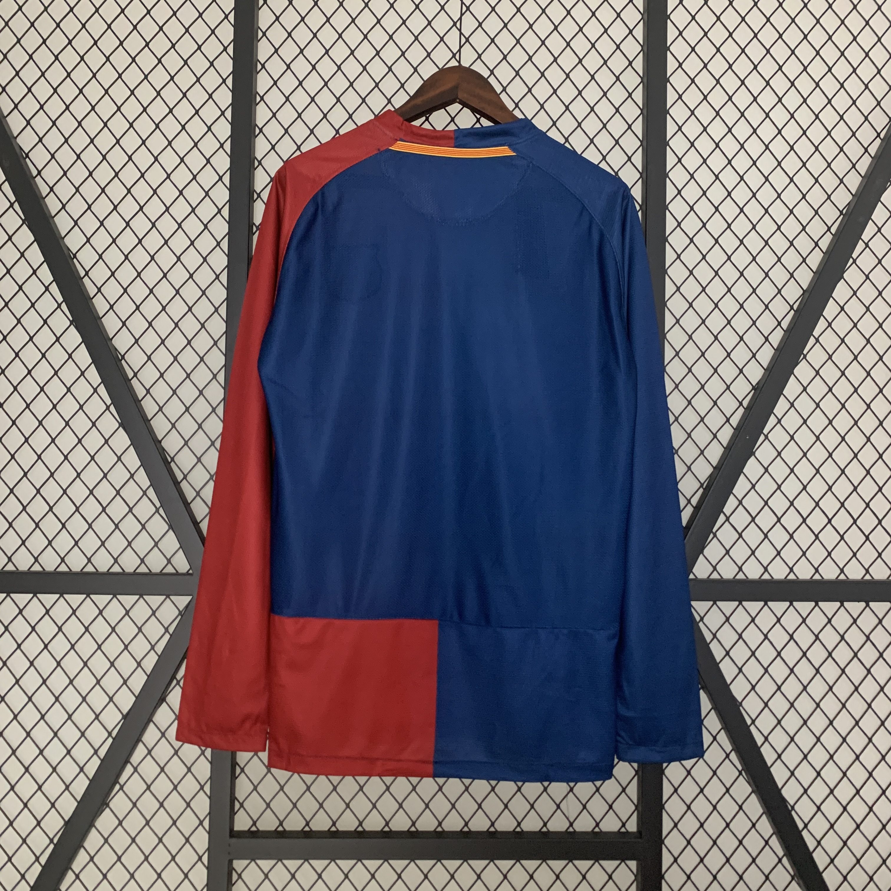 2008-09 Barcelona Champions League Home Long Sleeve Retro Jersey/08-09巴萨欧冠主场长袖