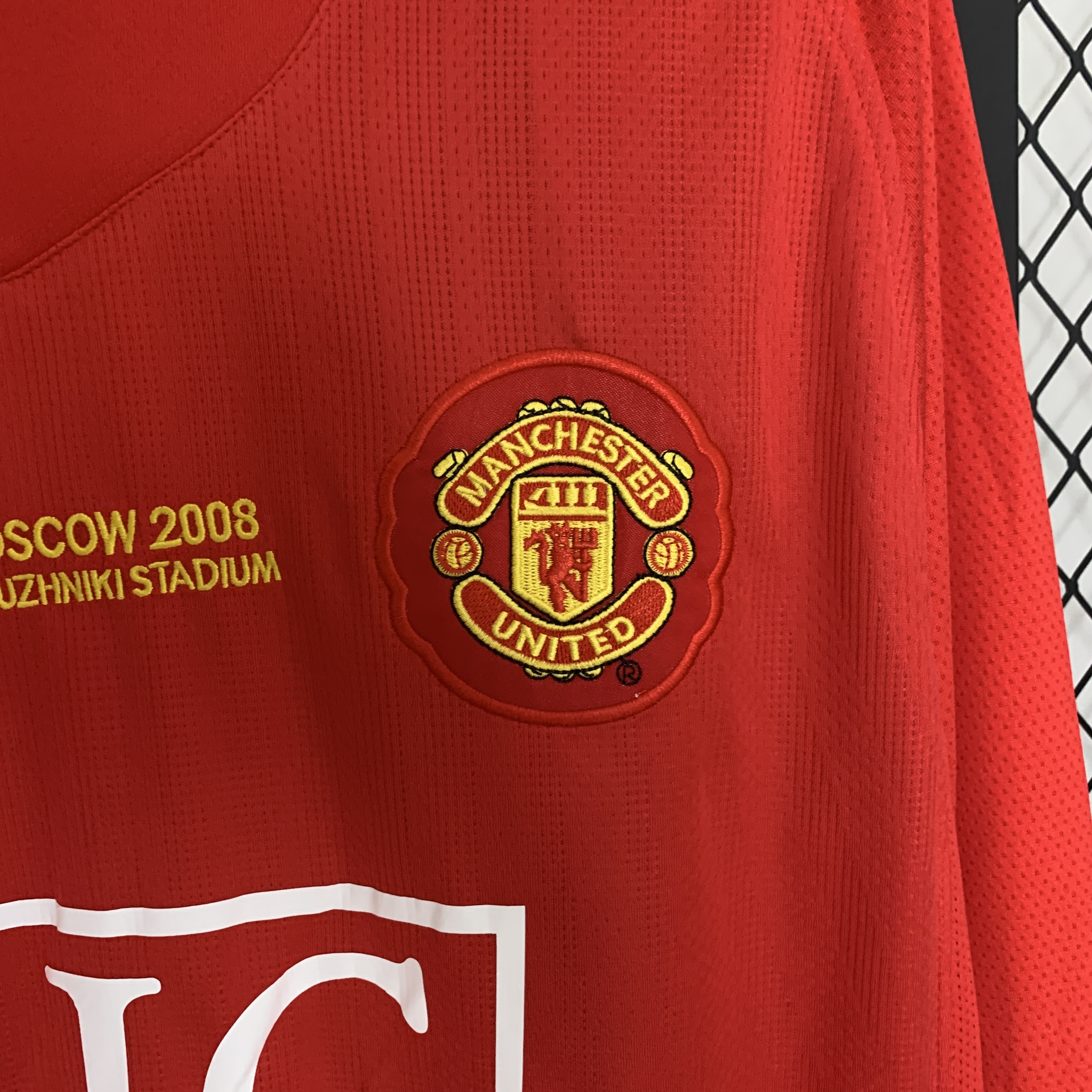 2007-08 Manchester United Home UCL Version Long Sleeve Retro Jersey/07-08曼联主场长袖欧冠版