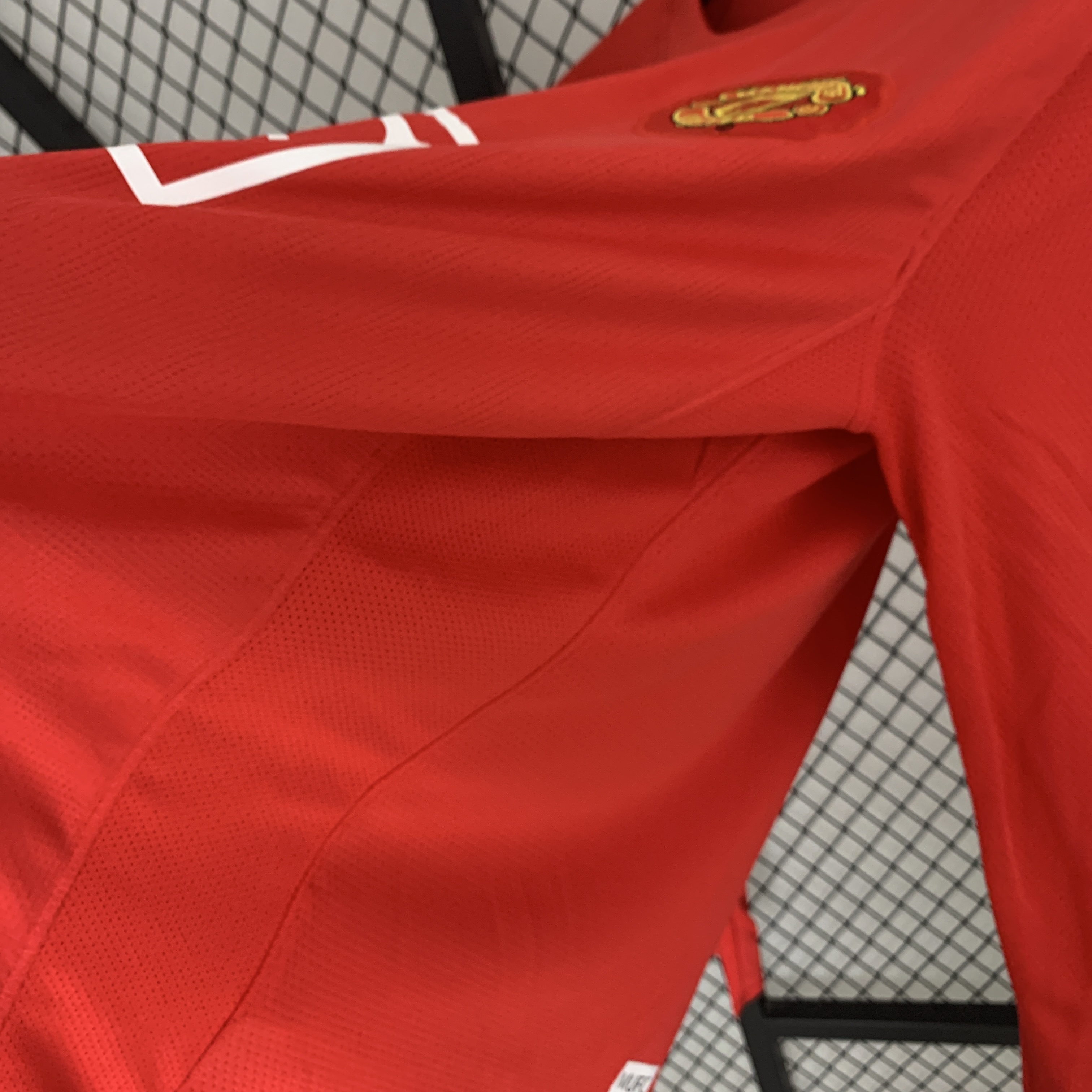 2007-08 Manchester United Home UCL Version Long Sleeve Retro Jersey/07-08曼联主场长袖欧冠版