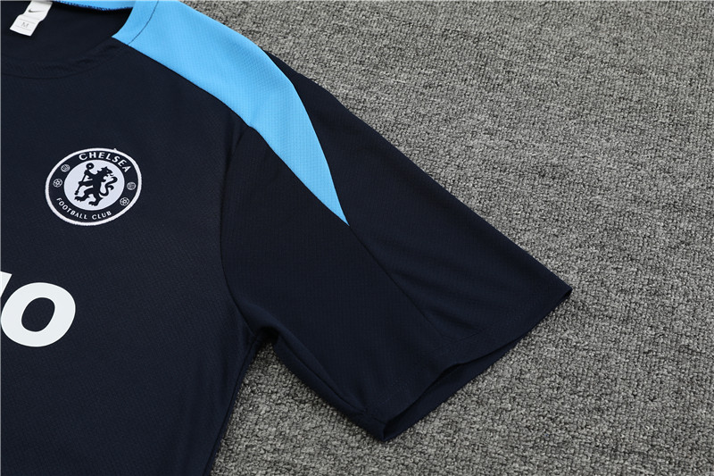 24-25 Chelsea Short Sleeve Training Suit/24-25短袖训练服切尔西宝蓝色