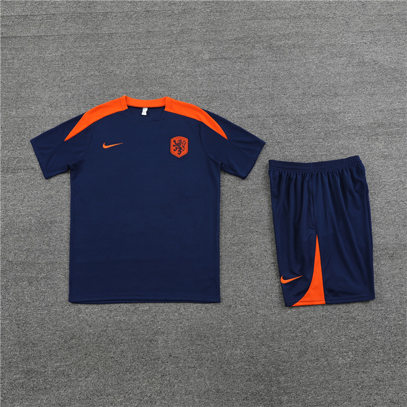 24-25 Netherlands Short Sleeve Training Suit/24-25短袖训练服荷兰宝蓝色