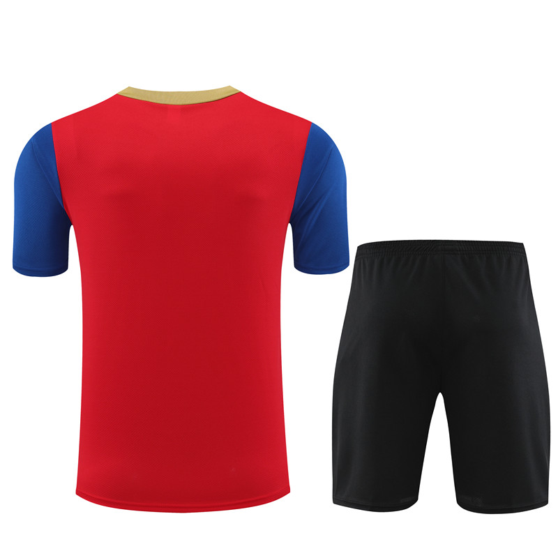 24-25 Barcelona Short Sleeve Training Suit/24-25短袖训练服巴萨红色