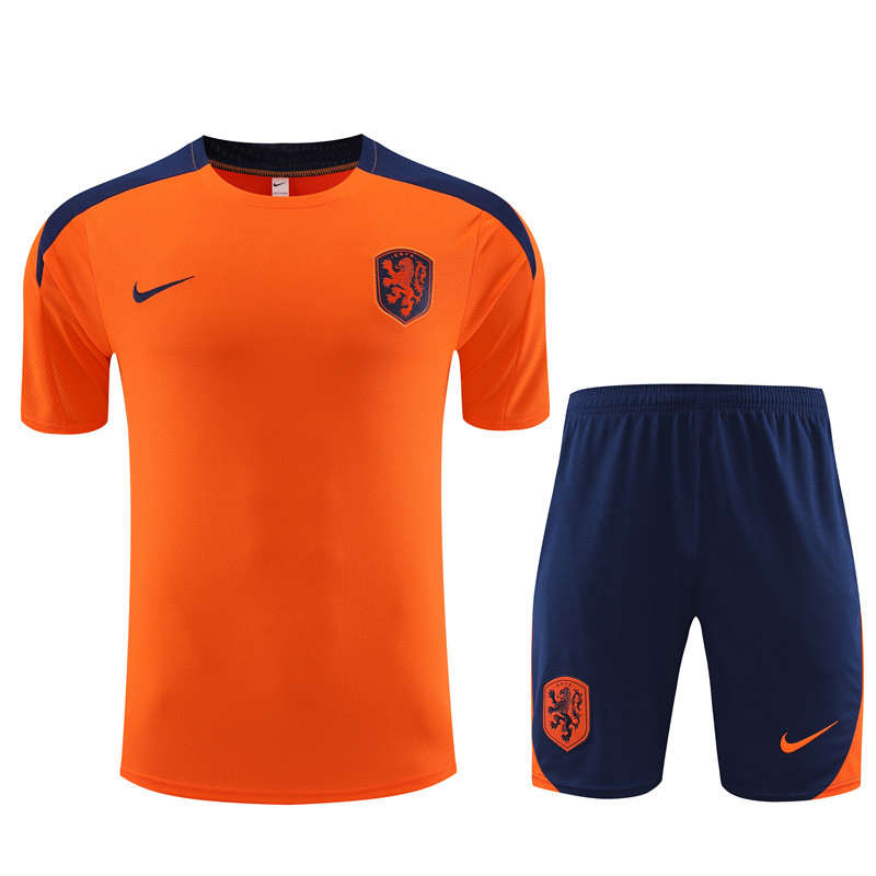 24-25 Netherlands Short Sleeve Training Suit/24-25短袖训练服荷兰橙色