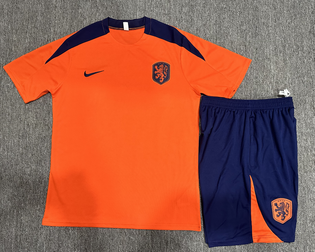 24-25 Netherlands Short Sleeve Training Suit/24-25短袖训练服荷兰橙色