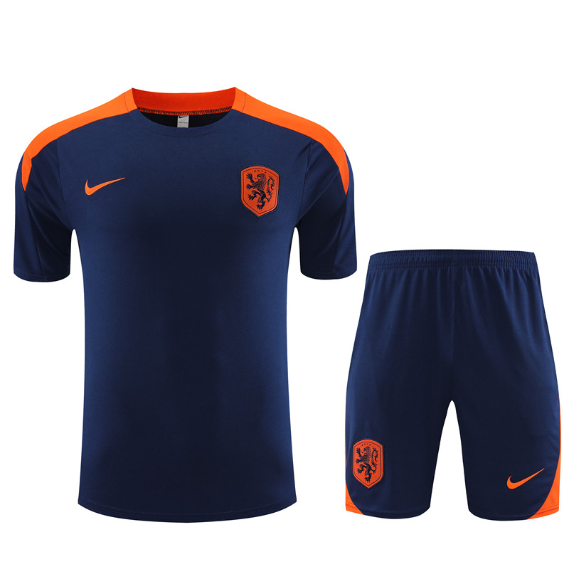 24-25 Netherlands Short Sleeve Training Suit/24-25短袖训练服荷兰宝蓝色
