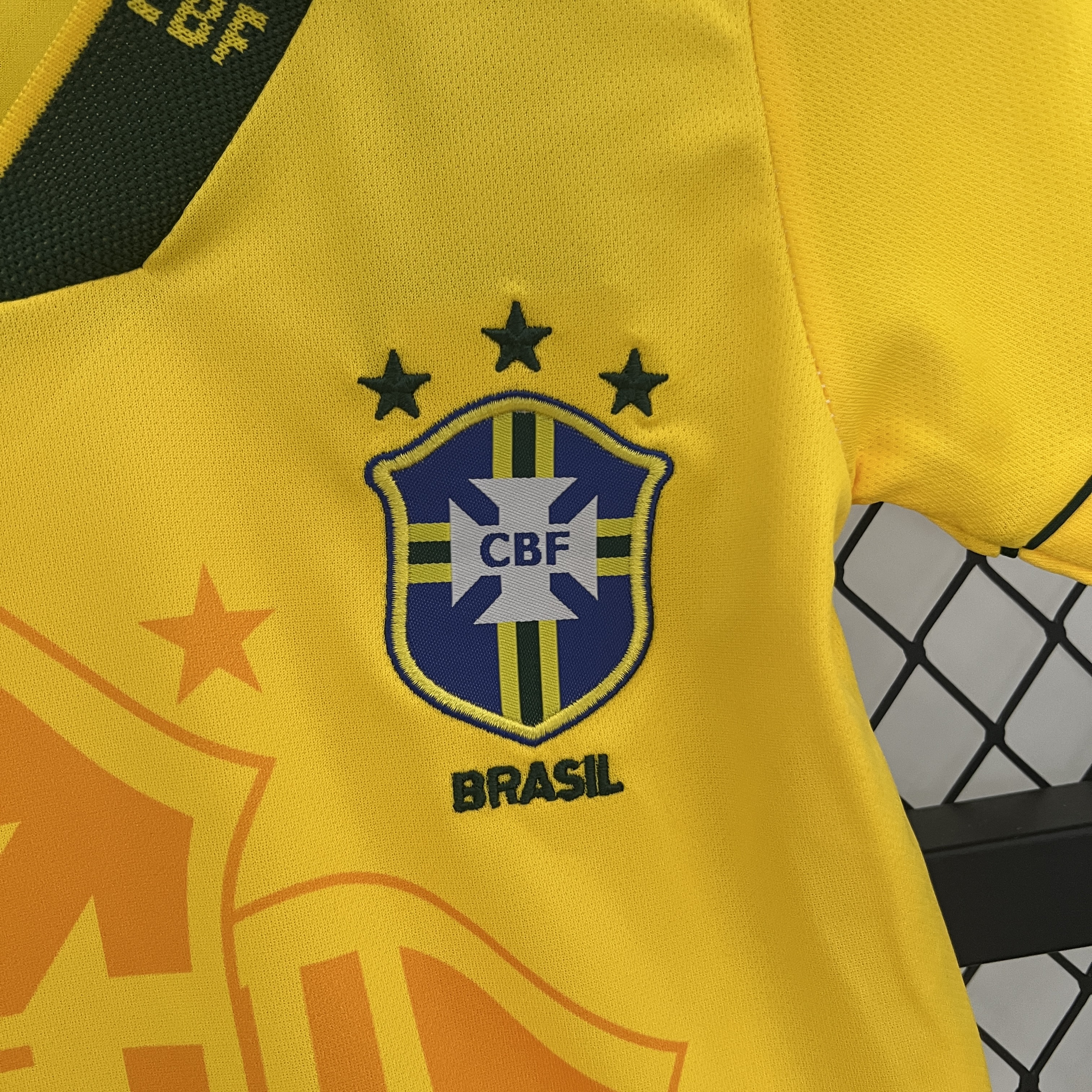 Retro 93-94 Brazil Home Kids Kit/93-94巴西主场童装