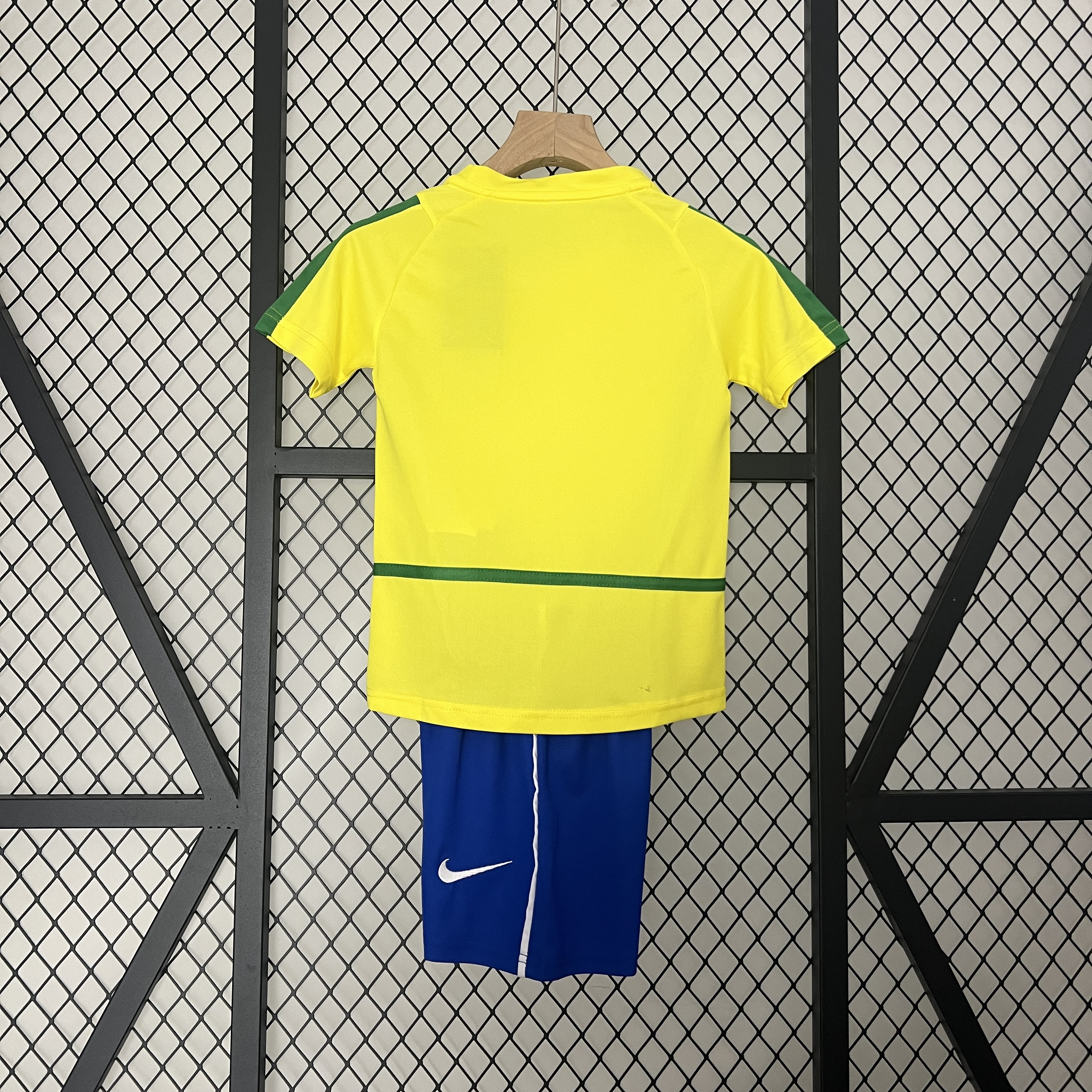Retro 2002 Brazil Home Kids Kit/2002巴西主场童装