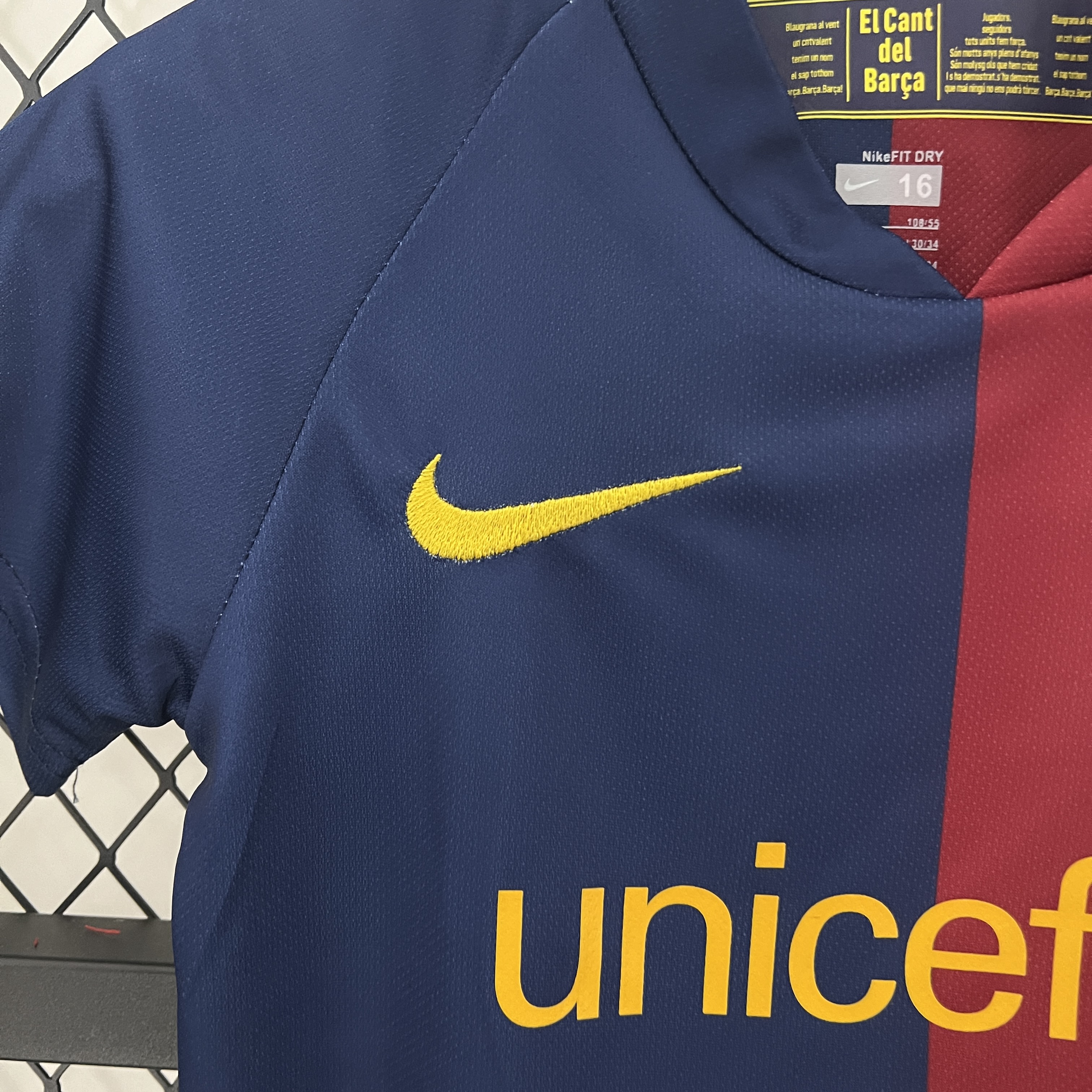 Retro 08-09 Barcelona Home Kids Kit/08-09巴萨主场童装