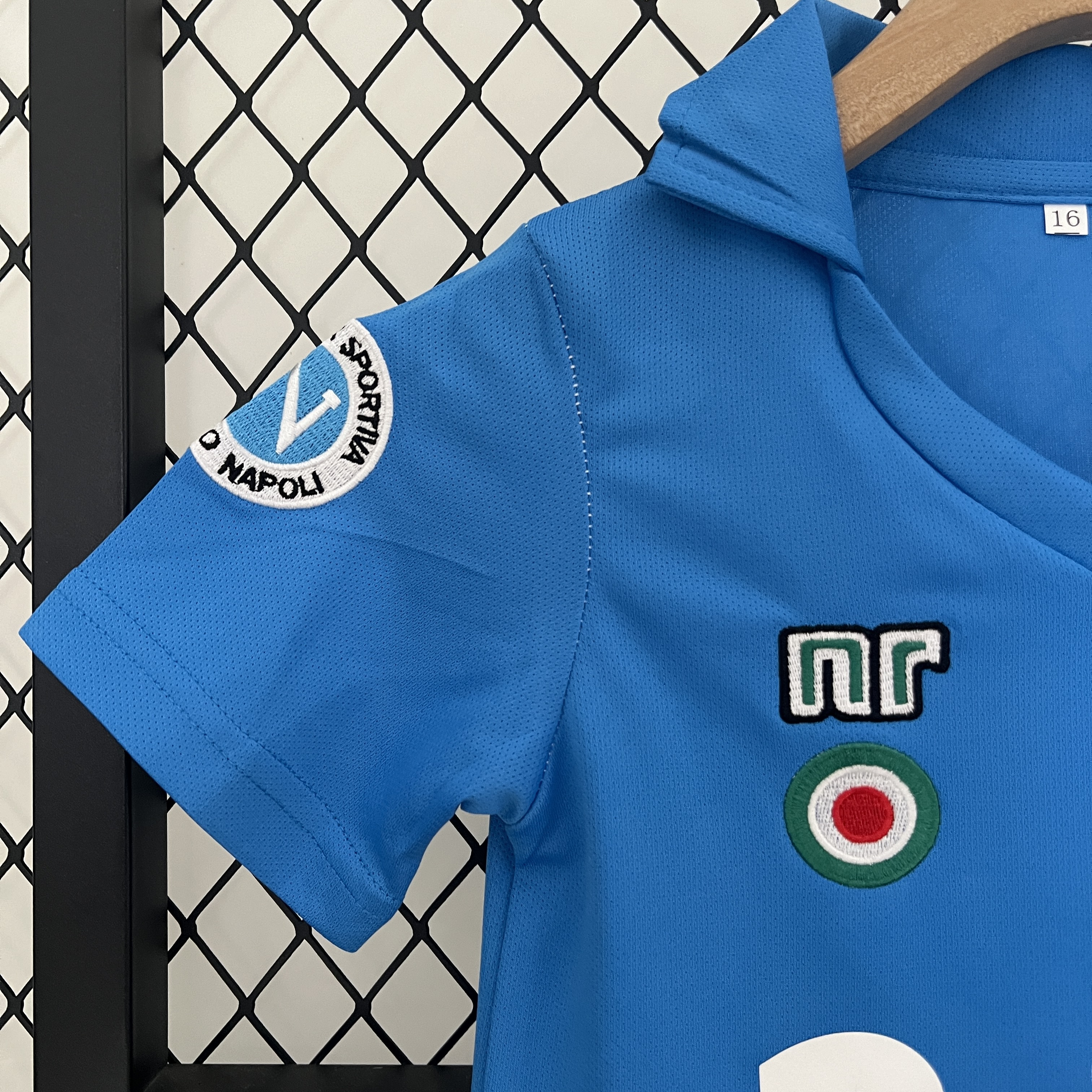 Retro 87-88 Napoli Home Kids Kit/87-88 那不勒斯主场童装