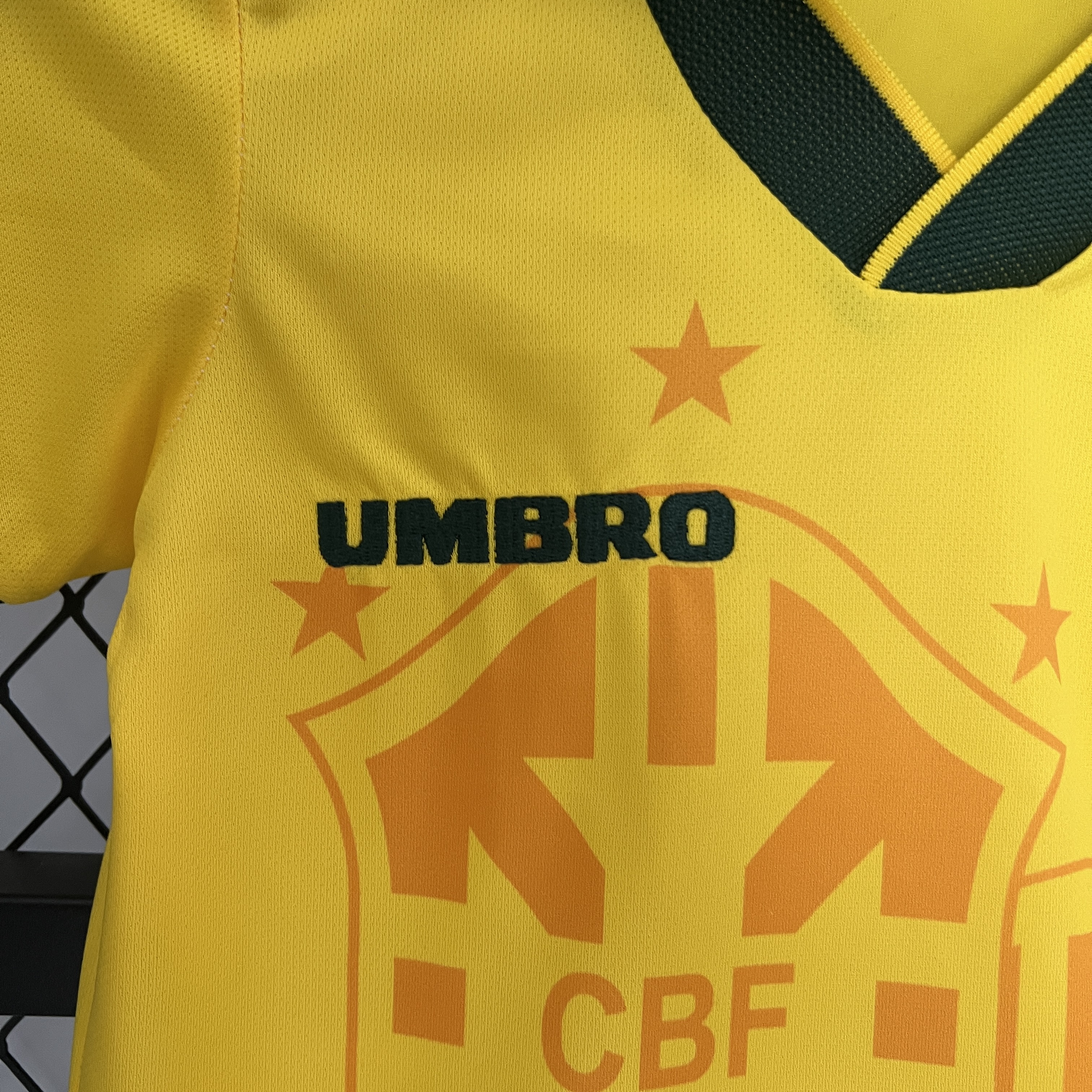 Retro 93-94 Brazil Home Kids Kit/93-94巴西主场童装