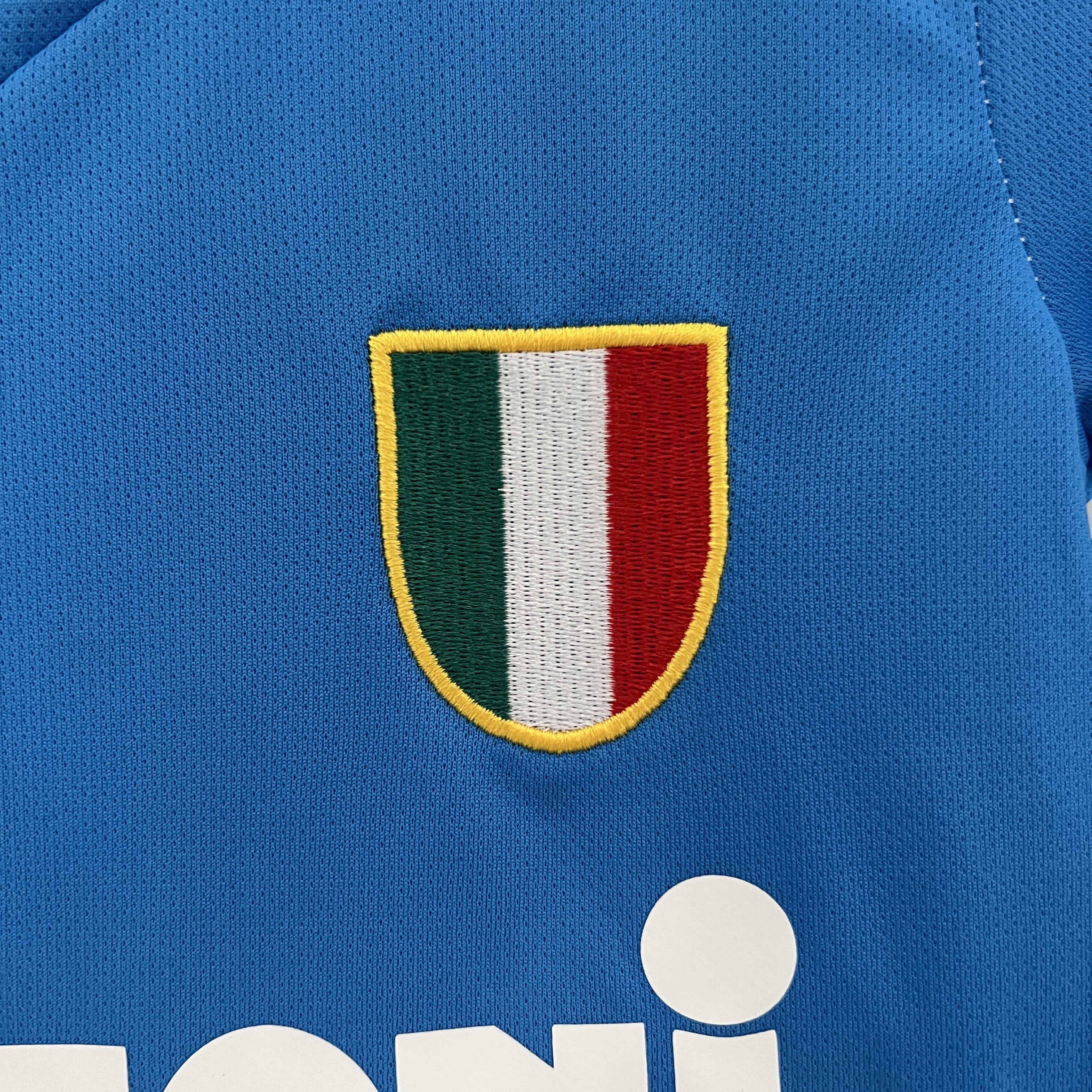 Retro 87-88 Napoli Home Kids Kit/87-88 那不勒斯主场童装