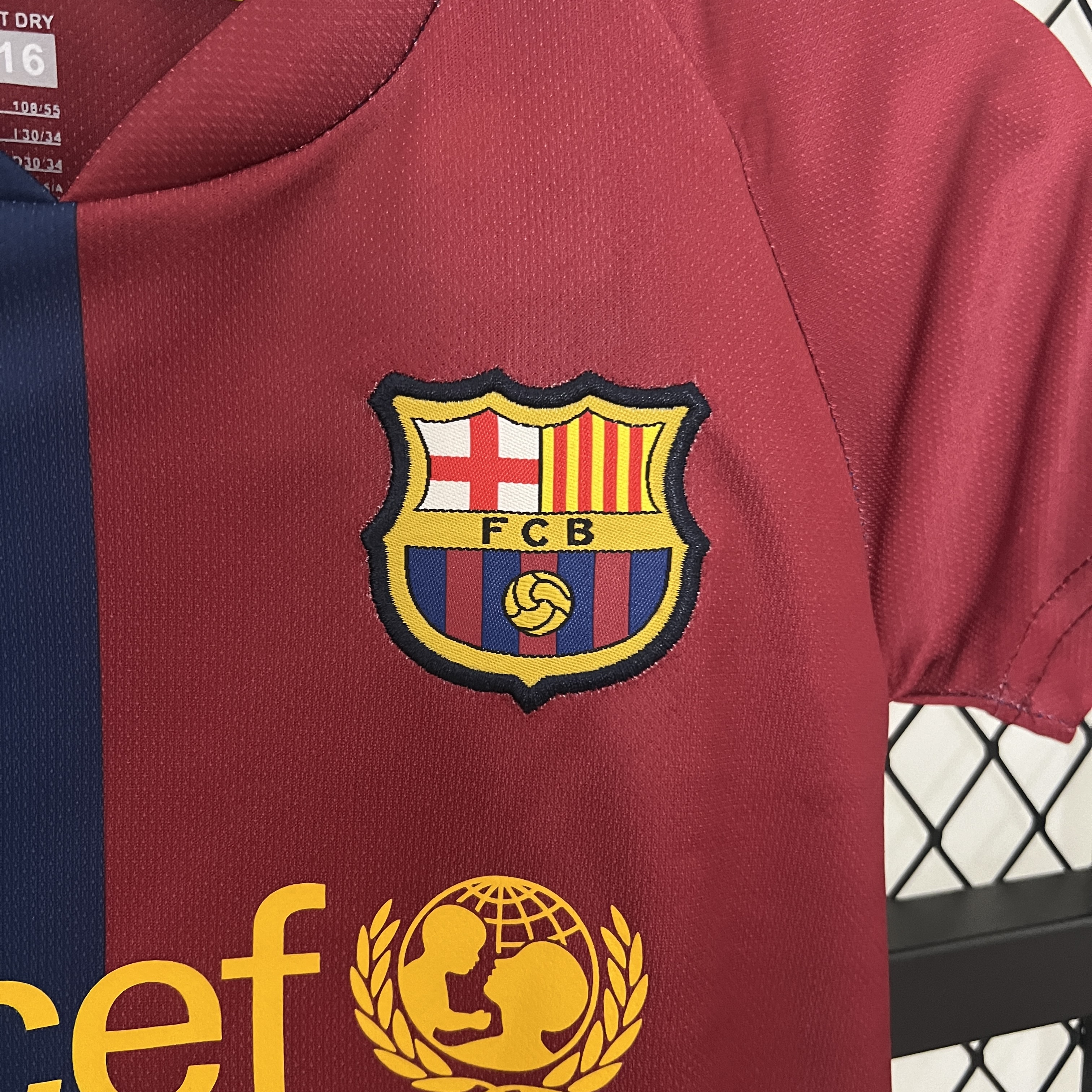 Retro 08-09 Barcelona Home Kids Kit/08-09巴萨主场童装