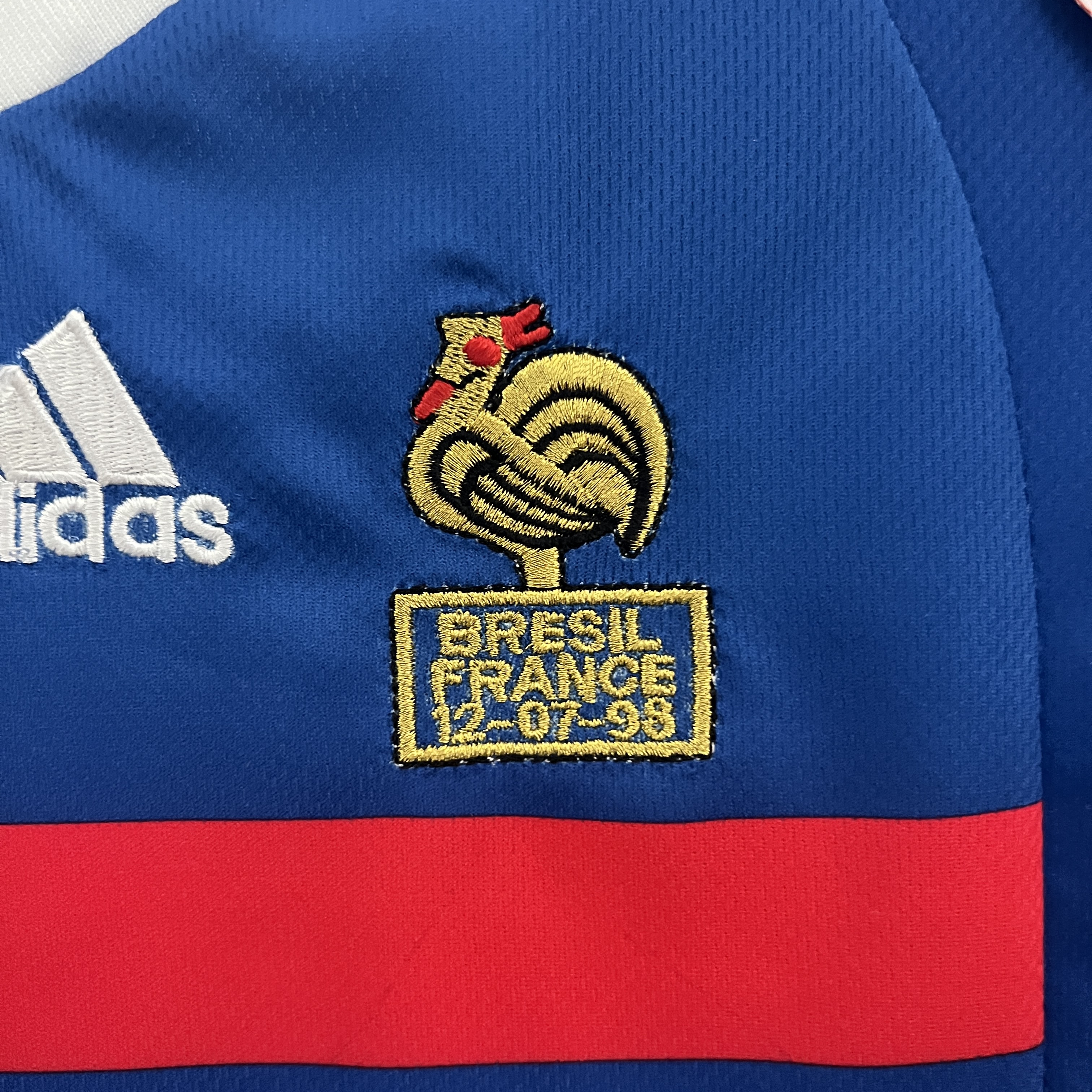 Retro 1998 France Home Kids Kit/1998法国主场童装